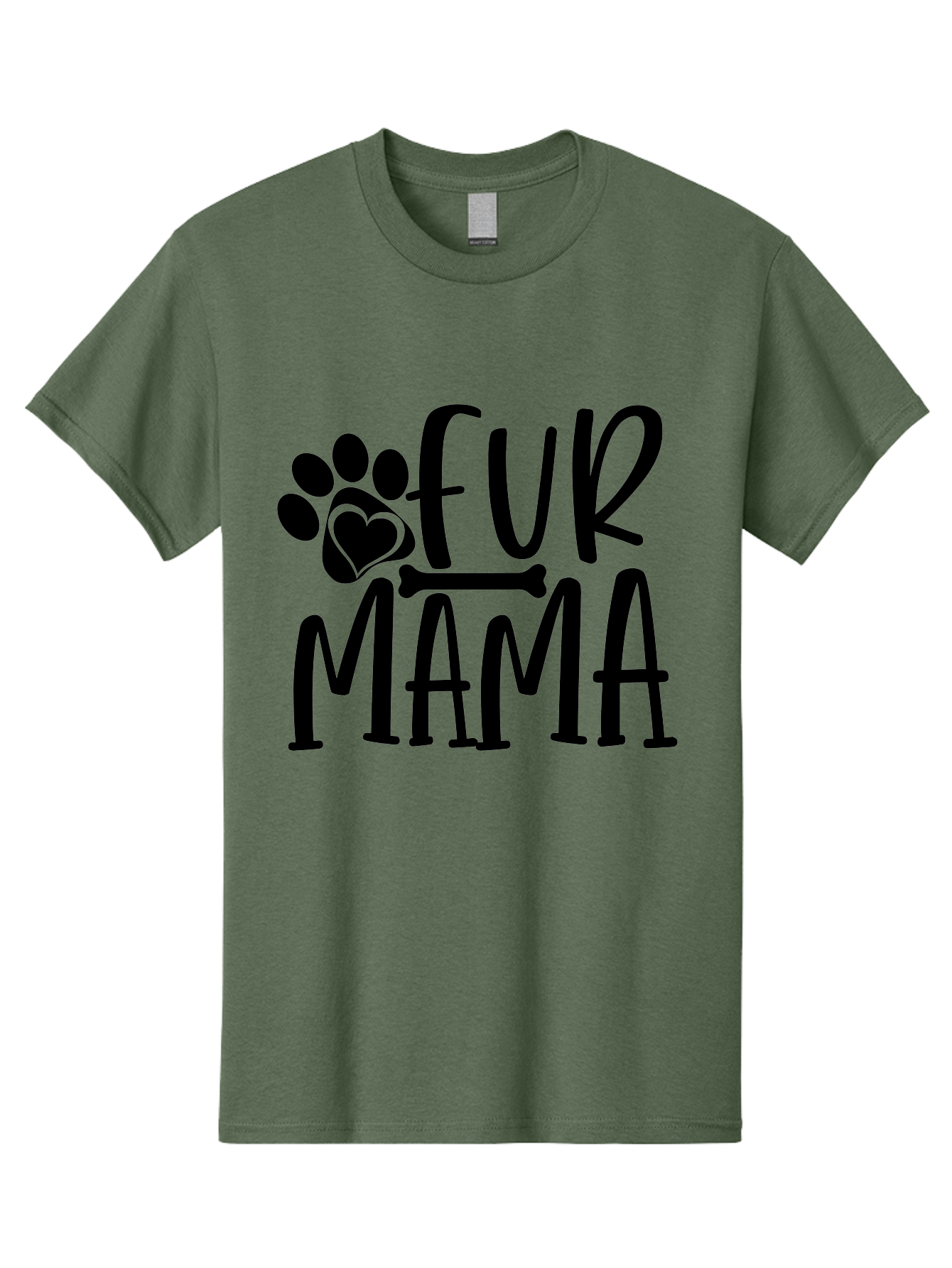 Fur Mama Men'S Graphic Tee, 100% Cotton, Comfortable Casual Summer Wear, Machine Washable, Fur Mama, Dog Mom, Pet Lovers, Dog Lovers, Animal Lovers, Dog Parents, Pet Parents, Dog Owners Aae297 3