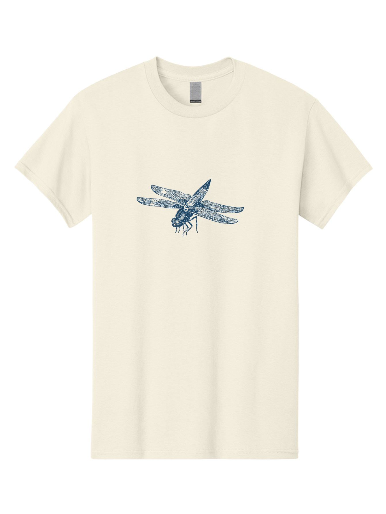 Insect-Flying Men'S Graphic Tee, 100% Cotton, Comfortable Casual Summer Wear, Machine Washable, Dragonfly, Insect Art, Blue Illustration, Nature Design, Wildlife Graphic, Insect Wings, Detailed Drawing, Entomology Art Aae402 21