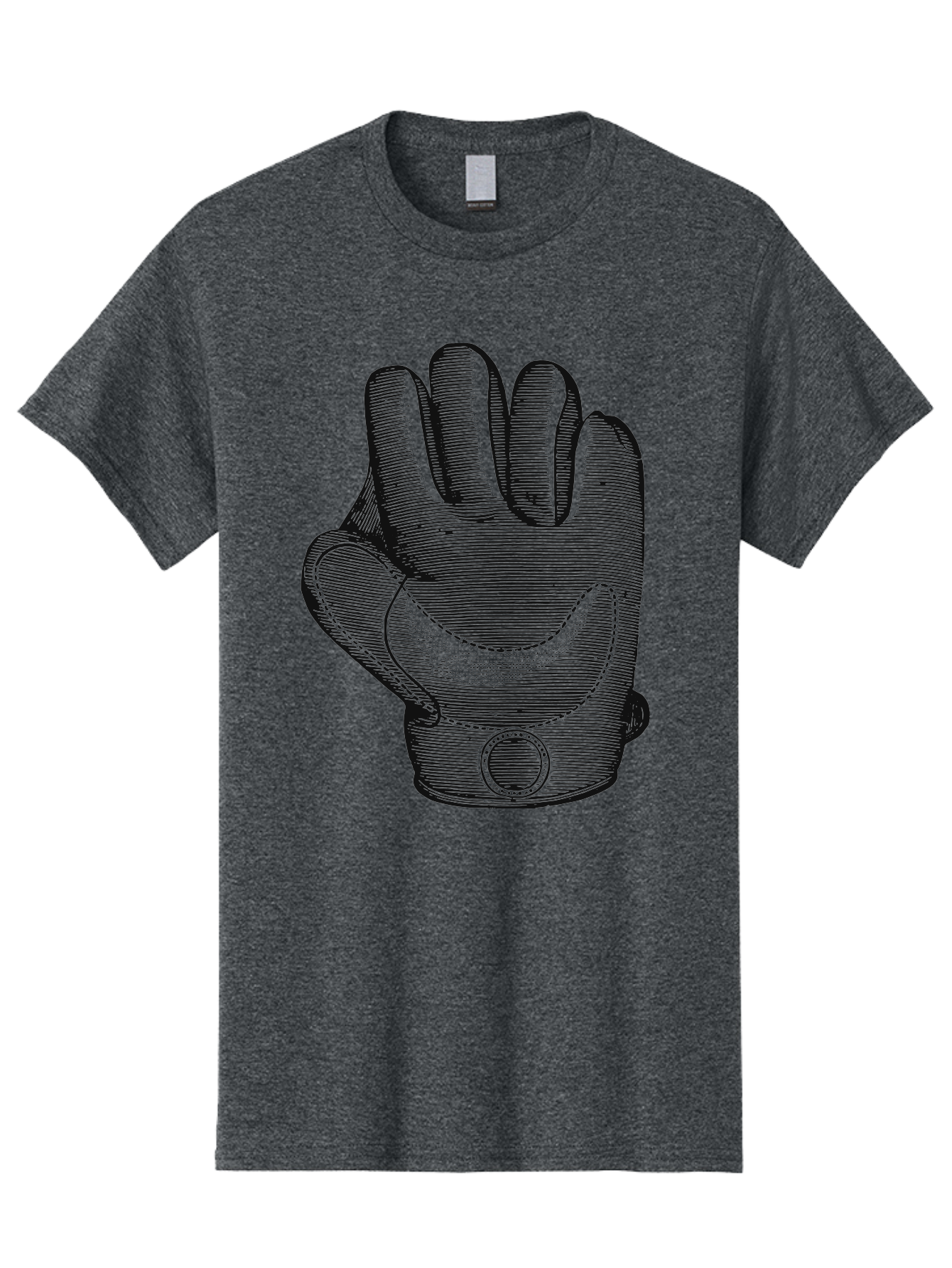 Iron Grip Men'S Graphic Tee, 100% Cotton, Comfortable Casual Summer Wear, Machine Washable, Motorcycle Glove, Protective Gear, Racing Equipment, Safety Accessory, Bike Glove, Glove Design, Stitched Details, Rugged Style, Men'S Fashion Aae405 23