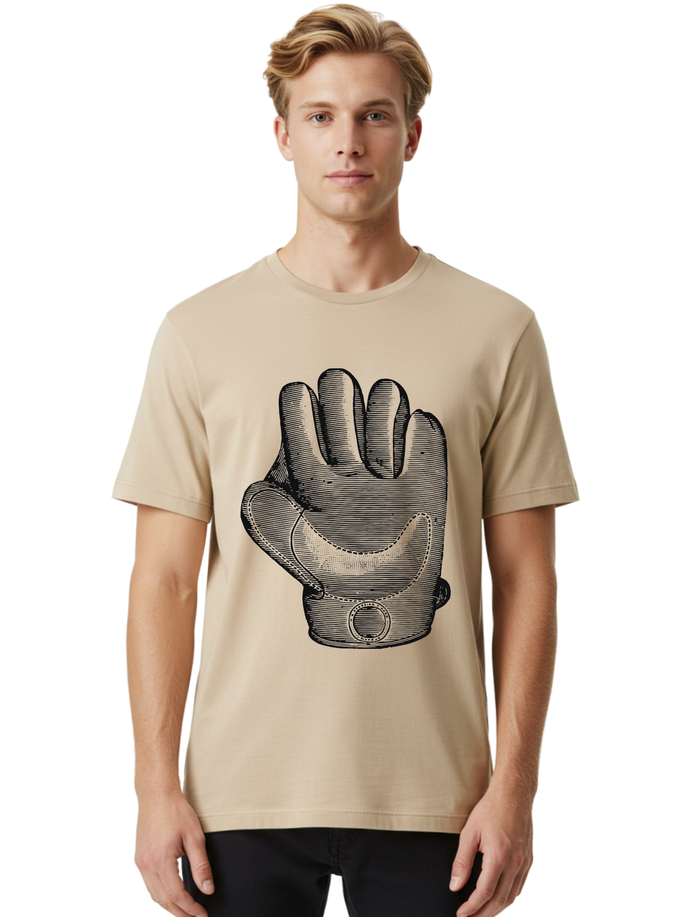 Iron Grip Men'S Graphic Tee, 100% Cotton, Comfortable Casual Summer Wear, Machine Washable, Motorcycle Glove, Protective Gear, Racing Equipment, Safety Accessory, Bike Glove, Glove Design, Stitched Details, Rugged Style, Men'S Fashion Aae405 30