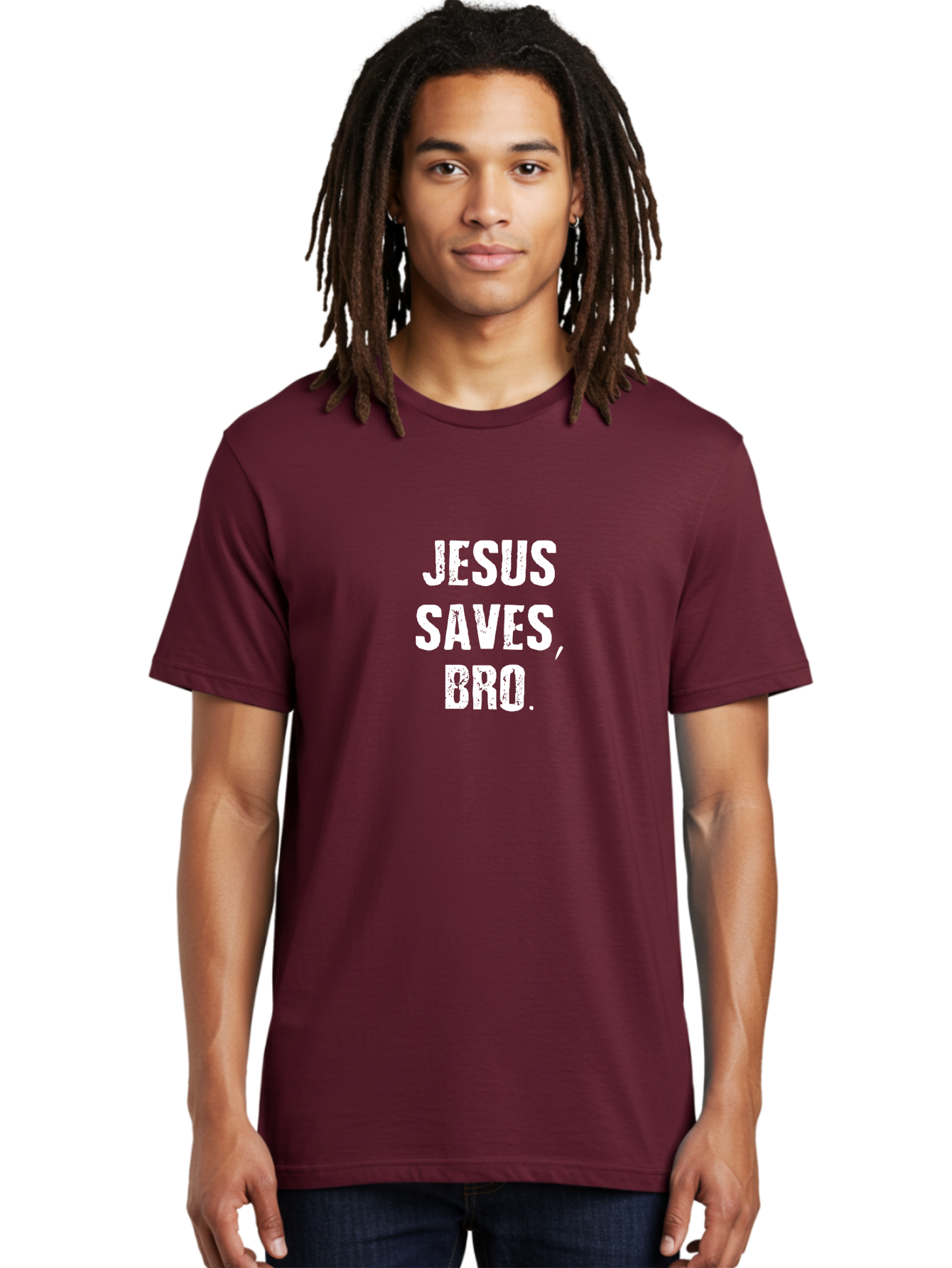 Jesus Saves Bro Men'S Graphic Tee, 100% Cotton, Comfortable Casual Summer Wear, Machine Washable, Jesus Saves, Inspirational Quote, Motivational Phrase, Christian Message, Faith-Based Affirmation, Spiritual Encouragement, Bold Typography Aae425 12