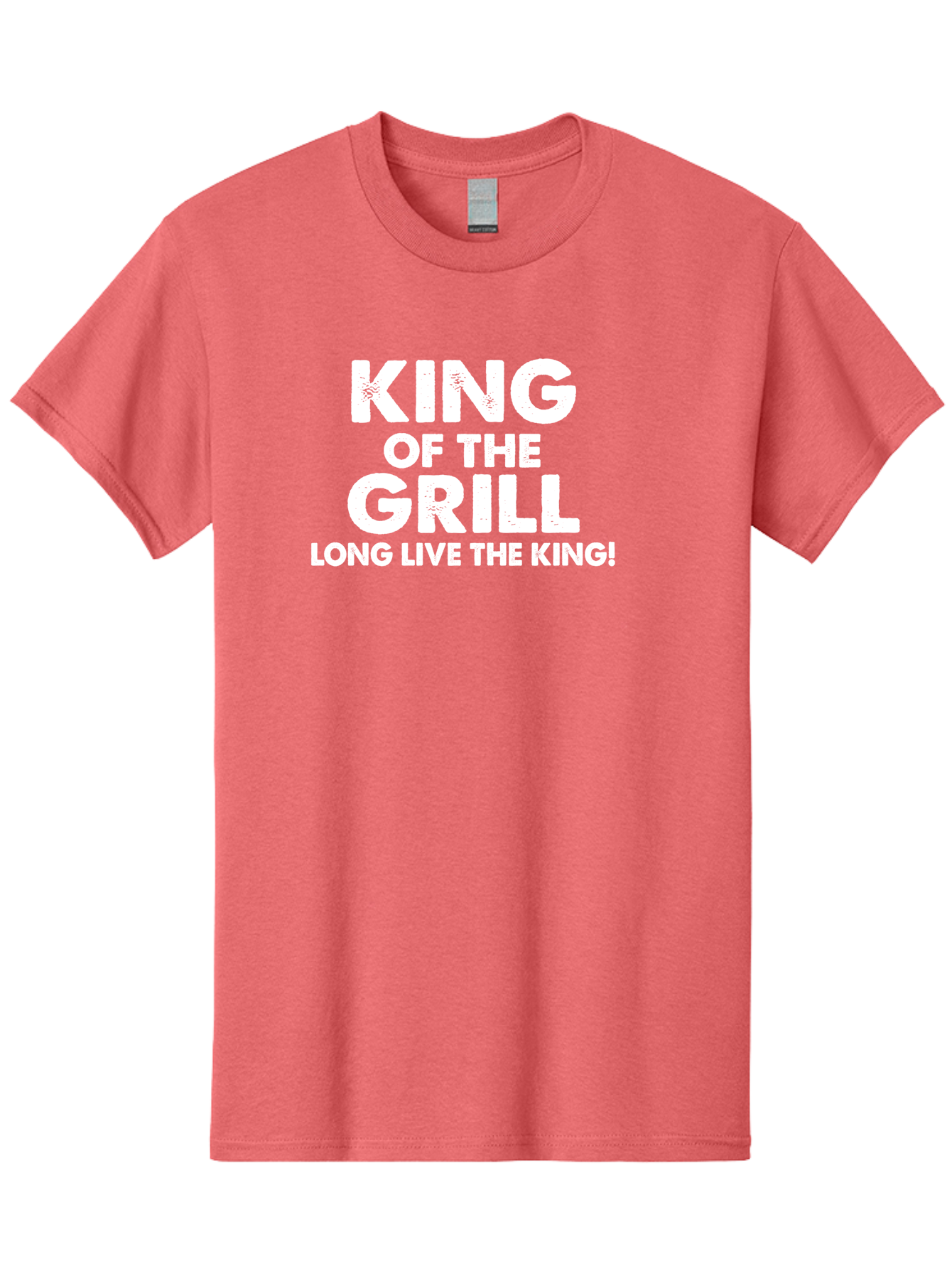 King Of The Grill Men'S Graphic Tee, 100% Cotton, Comfortable Casual Summer Wear, Machine Washable, Barbecue King, Grill Master, Bbq Lover, Outdoor Cooking, Long Live The King, Grill Enthusiast, Barbecue Champion, King Of Bbq Aae433 7