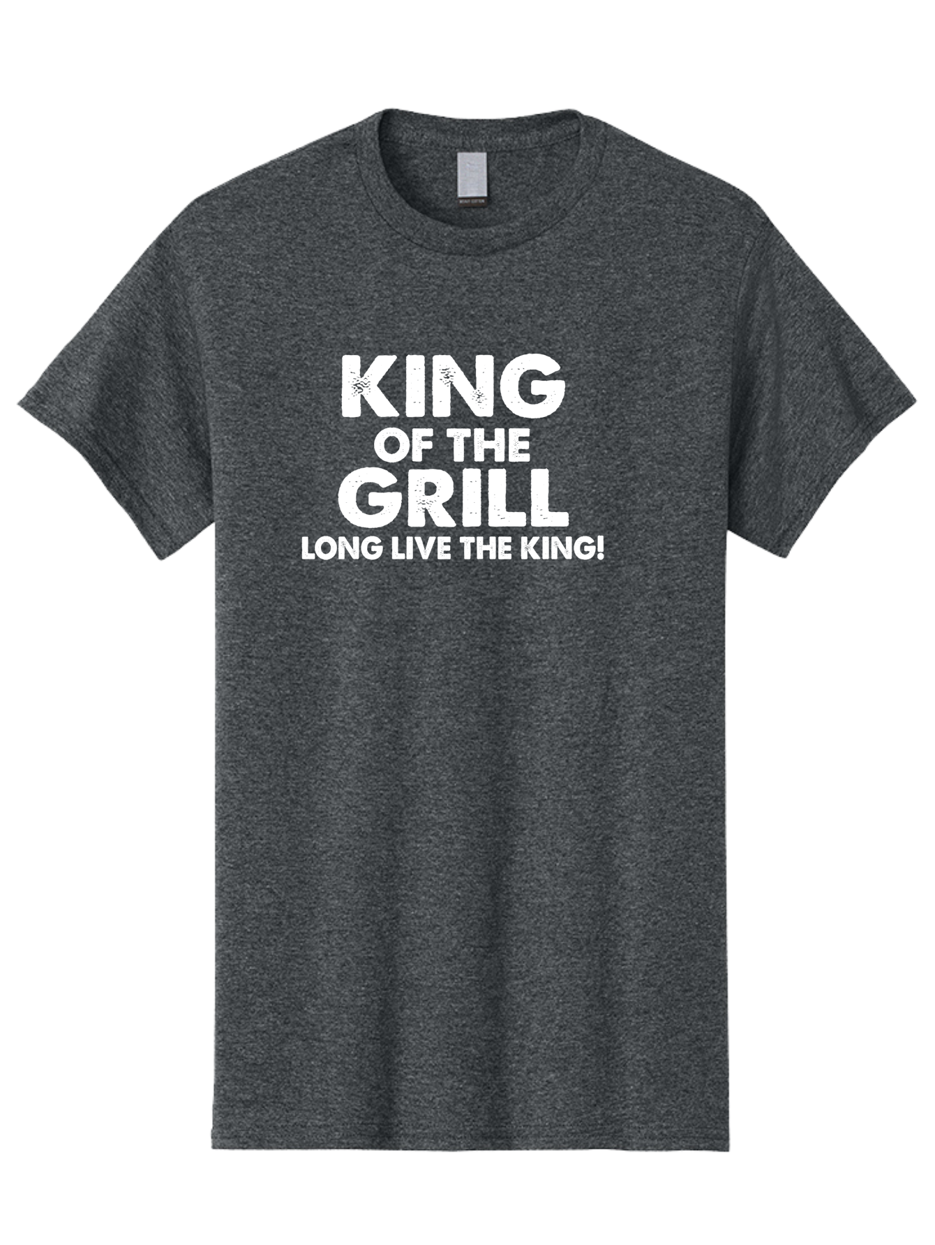 King Of The Grill Men'S Graphic Tee, 100% Cotton, Comfortable Casual Summer Wear, Machine Washable, Barbecue King, Grill Master, Bbq Lover, Outdoor Cooking, Long Live The King, Grill Enthusiast, Barbecue Champion, King Of Bbq Aae433 23