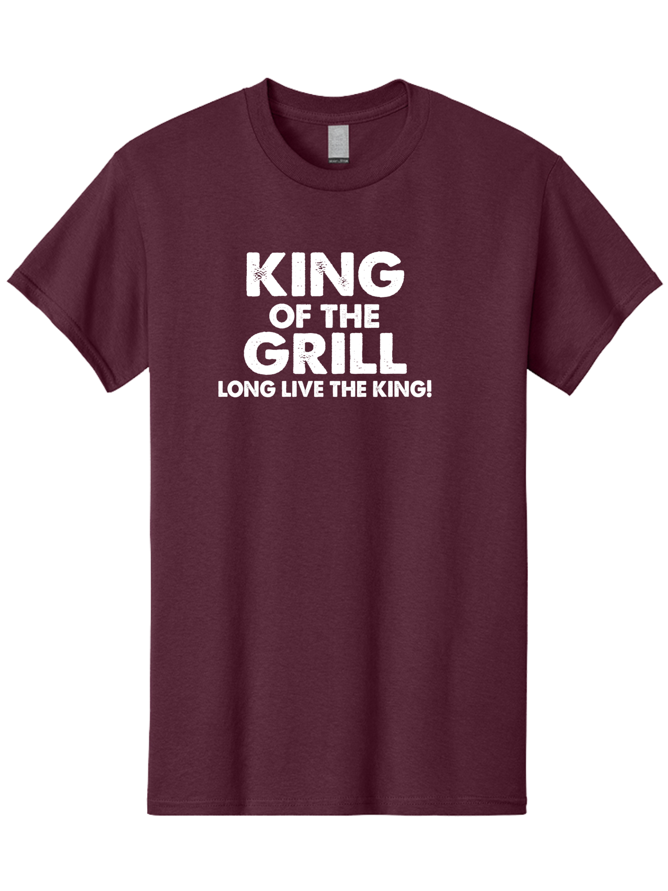 King Of The Grill Men'S Graphic Tee, 100% Cotton, Comfortable Casual Summer Wear, Machine Washable, Barbecue King, Grill Master, Bbq Lover, Outdoor Cooking, Long Live The King, Grill Enthusiast, Barbecue Champion, King Of Bbq Aae433 3