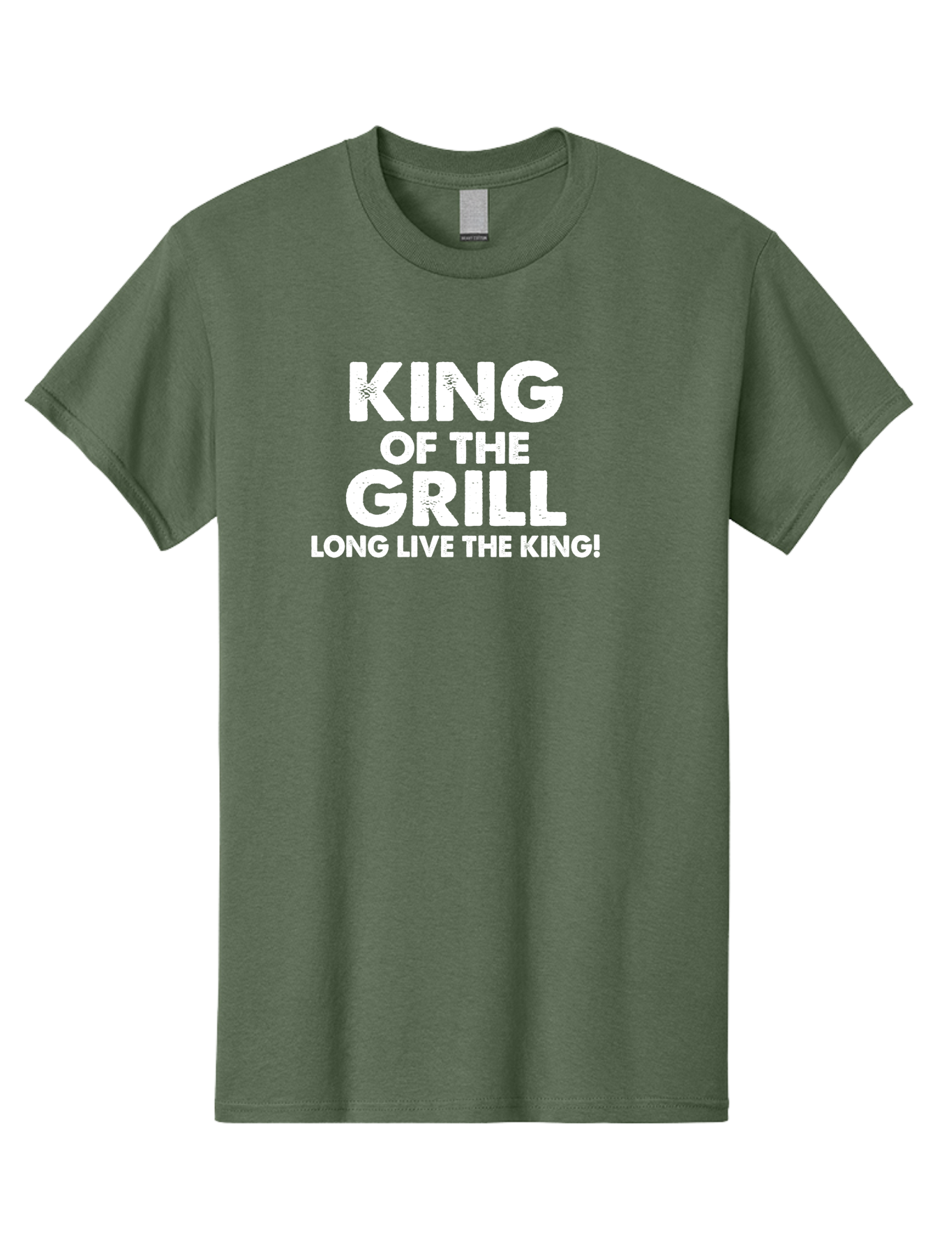 King Of The Grill Men'S Graphic Tee, 100% Cotton, Comfortable Casual Summer Wear, Machine Washable, Barbecue King, Grill Master, Bbq Lover, Outdoor Cooking, Long Live The King, Grill Enthusiast, Barbecue Champion, King Of Bbq Aae433 29