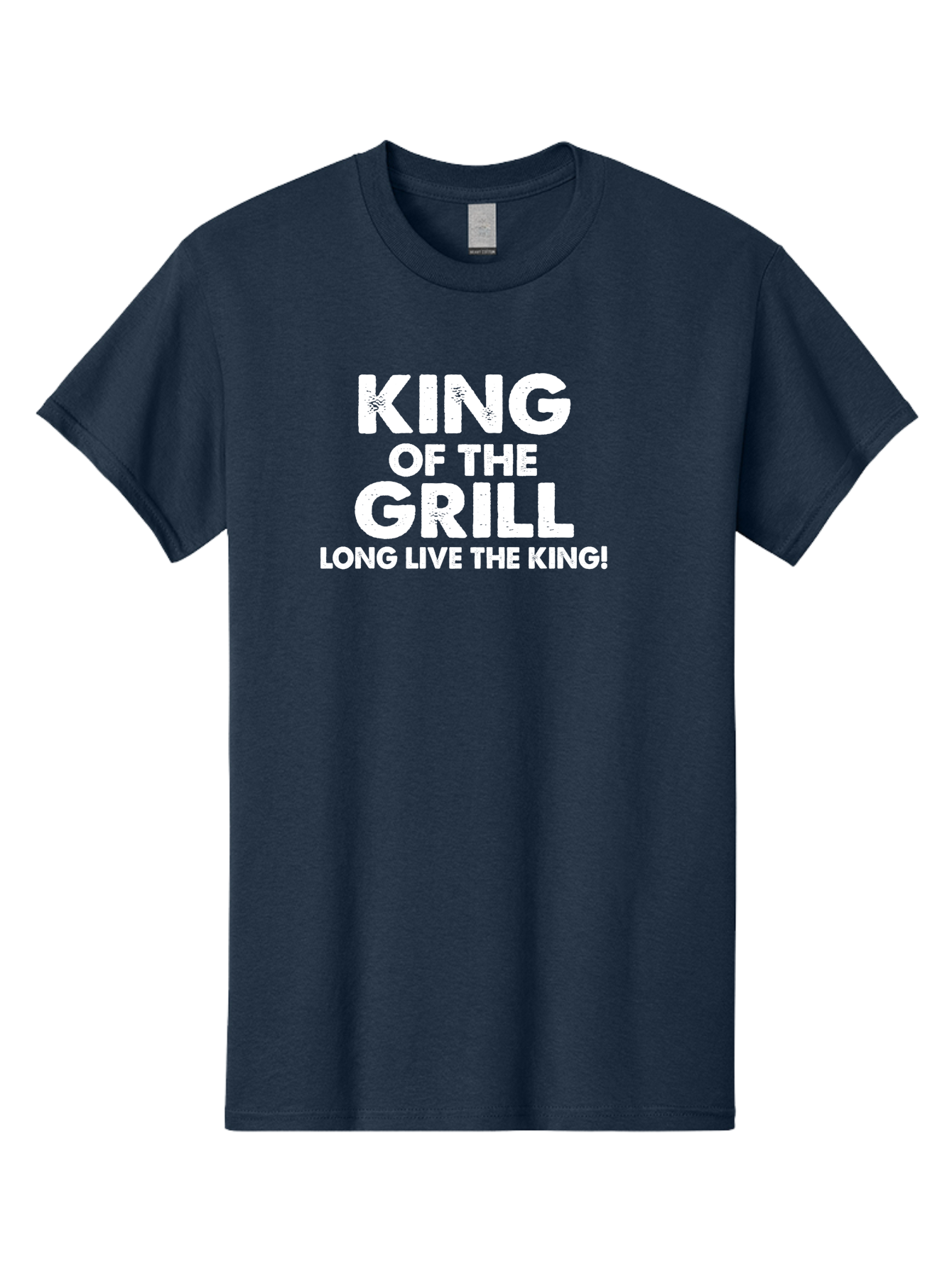 King Of The Grill Men'S Graphic Tee, 100% Cotton, Comfortable Casual Summer Wear, Machine Washable, Barbecue King, Grill Master, Bbq Lover, Outdoor Cooking, Long Live The King, Grill Enthusiast, Barbecue Champion, King Of Bbq Aae433 13