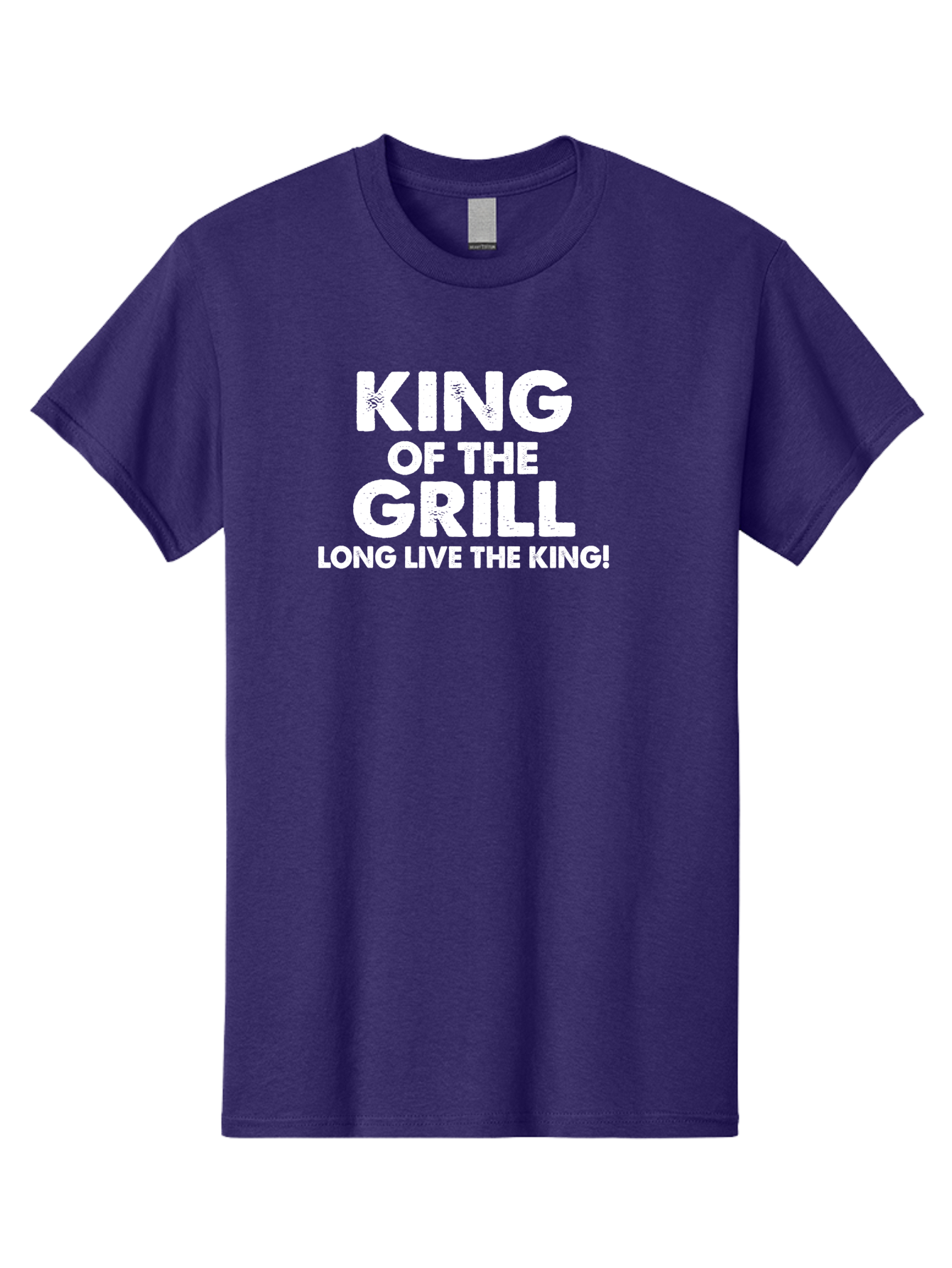 King Of The Grill Men'S Graphic Tee, 100% Cotton, Comfortable Casual Summer Wear, Machine Washable, Barbecue King, Grill Master, Bbq Lover, Outdoor Cooking, Long Live The King, Grill Enthusiast, Barbecue Champion, King Of Bbq Aae433 27