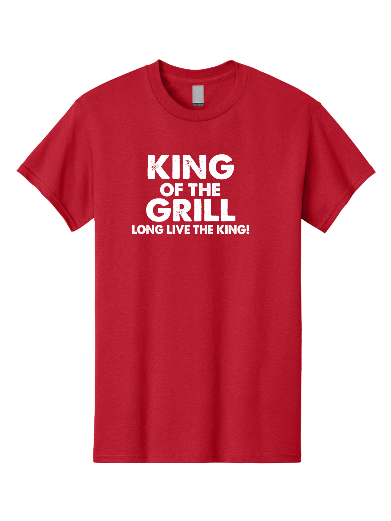 King Of The Grill Men'S Graphic Tee, 100% Cotton, Comfortable Casual Summer Wear, Machine Washable, Barbecue King, Grill Master, Bbq Lover, Outdoor Cooking, Long Live The King, Grill Enthusiast, Barbecue Champion, King Of Bbq Aae433 19