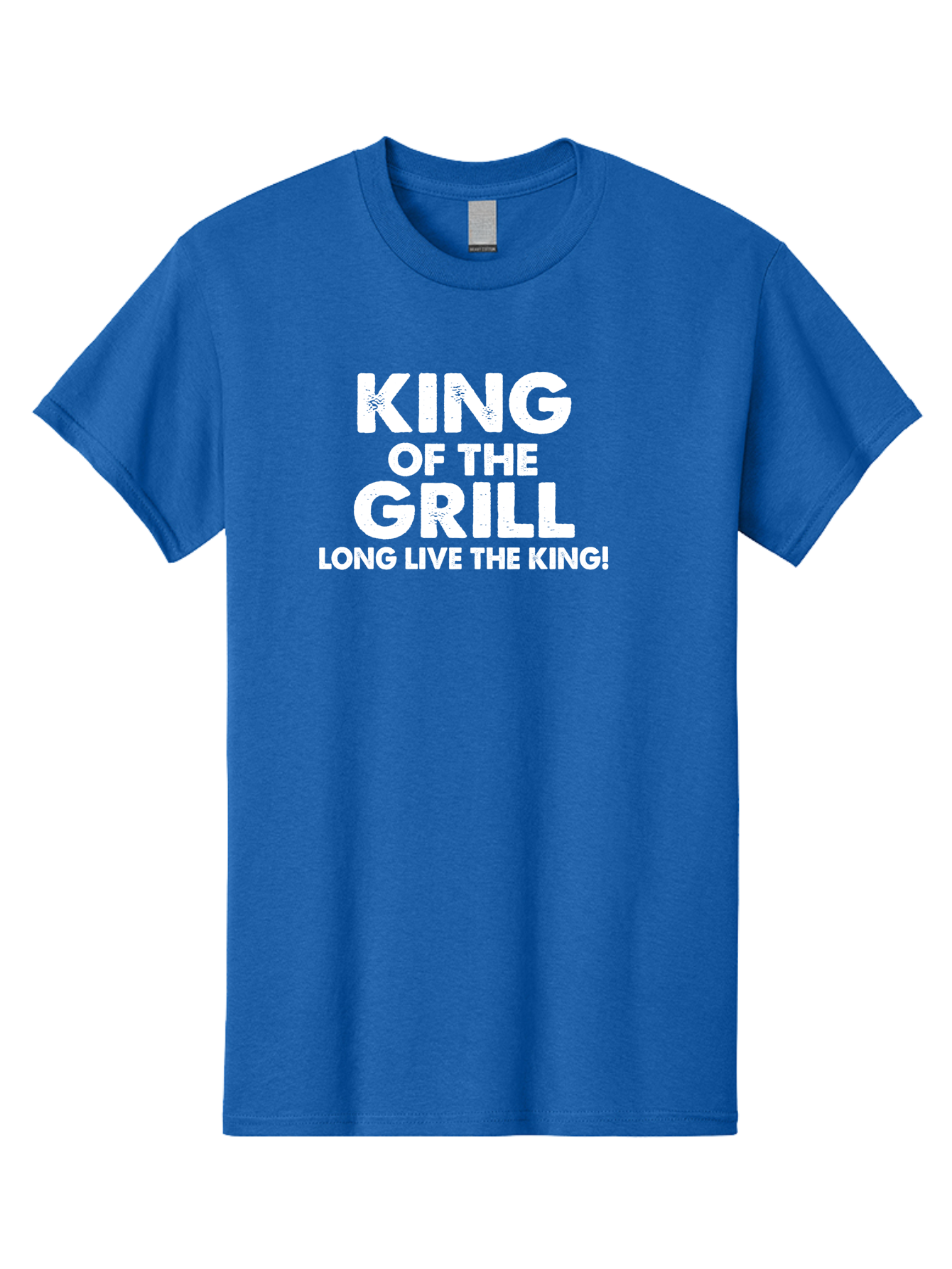King Of The Grill Men'S Graphic Tee, 100% Cotton, Comfortable Casual Summer Wear, Machine Washable, Barbecue King, Grill Master, Bbq Lover, Outdoor Cooking, Long Live The King, Grill Enthusiast, Barbecue Champion, King Of Bbq Aae433 5