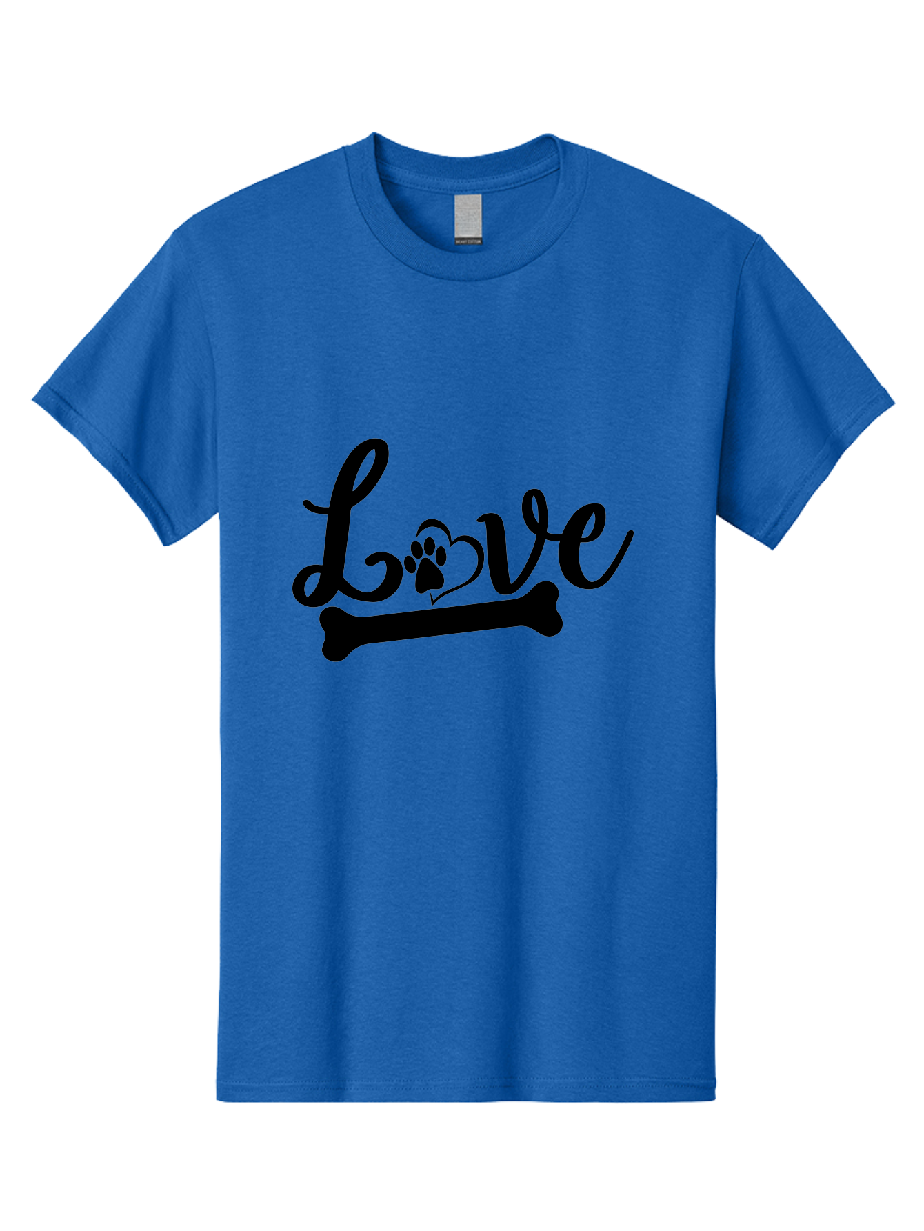 Love-01 Men'S Graphic Tee, 100% Cotton, Comfortable Casual Summer Wear, Machine Washable, Dog Love, Pet Affection, Animal Companionship, Paw Print, Heart Symbol, Bone Symbol, Cursive Text, Pet Owners, Dog Lovers, Heartwarming, Affectionate Aae463 9