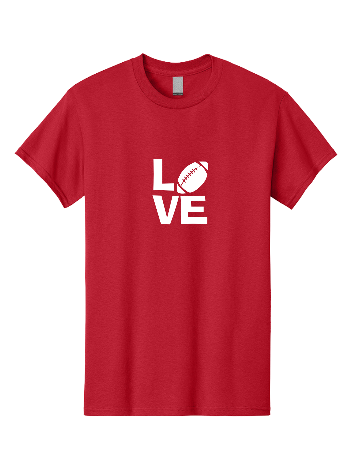 Love Men'S Graphic Tee, 100% Cotton, Comfortable Casual Summer Wear, Machine Washable, Love Football, Passion For Sports, Football Lover, Sports Enthusiasm, Love Sports, Football Fan Aae464 23