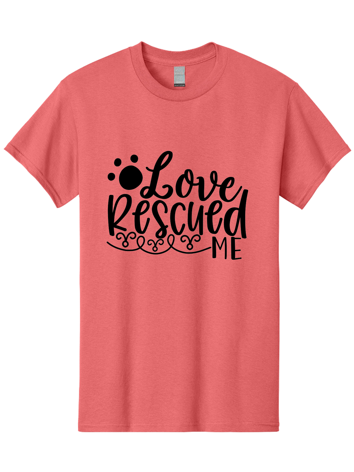 Love Rescued Me Men'S Graphic Tee, 100% Cotton, Comfortable Casual Summer Wear, Machine Washable, Love Rescued Me, Pet Rescue, Dog Lover, Animal Shelter, Adopt Don'T Shop, Pet Adoption, Rescue Dog, Furry Friend Aae474 21