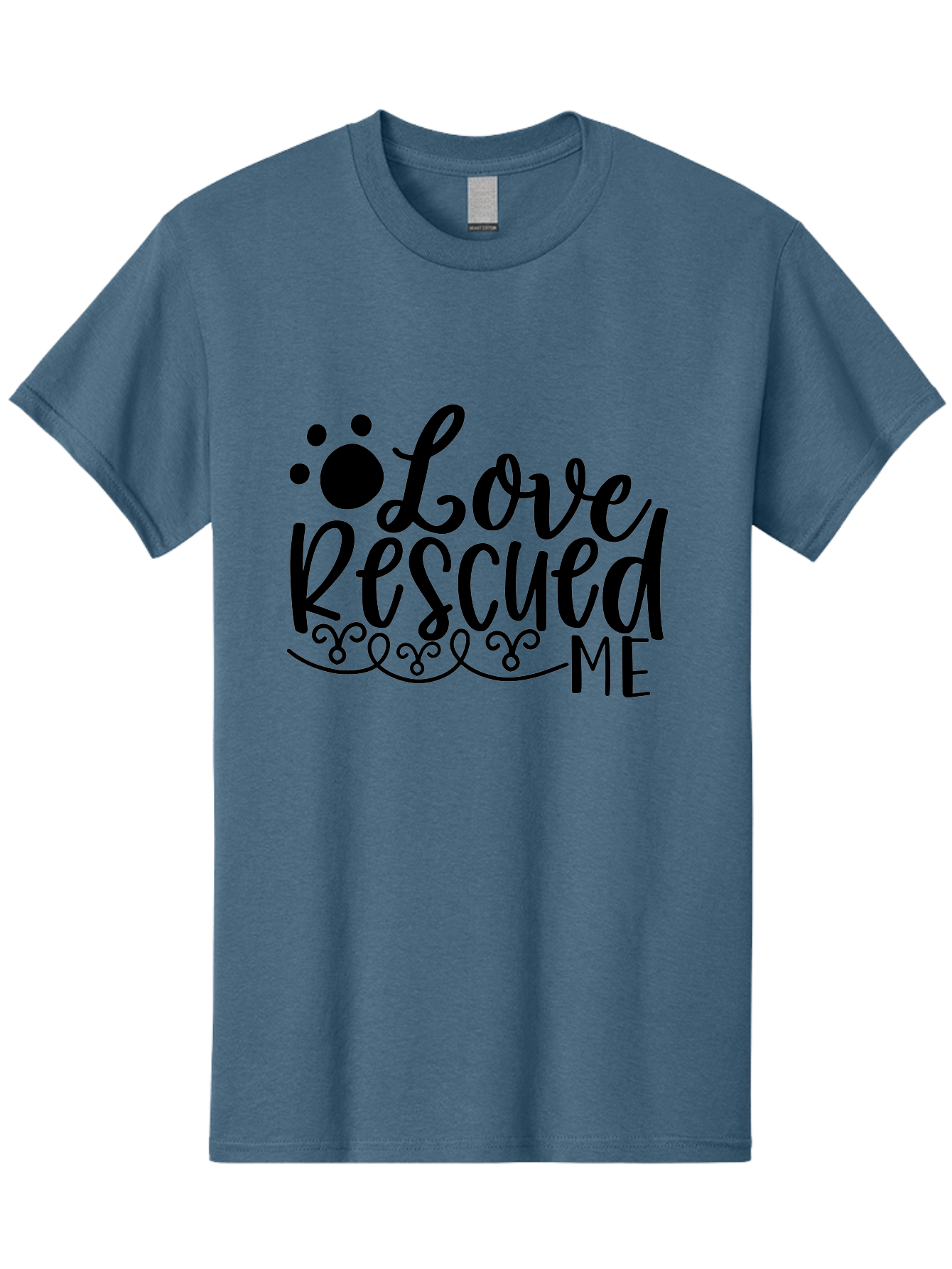 Love Rescued Me Men'S Graphic Tee, 100% Cotton, Comfortable Casual Summer Wear, Machine Washable, Love Rescued Me, Pet Rescue, Dog Lover, Animal Shelter, Adopt Don'T Shop, Pet Adoption, Rescue Dog, Furry Friend Aae474 5