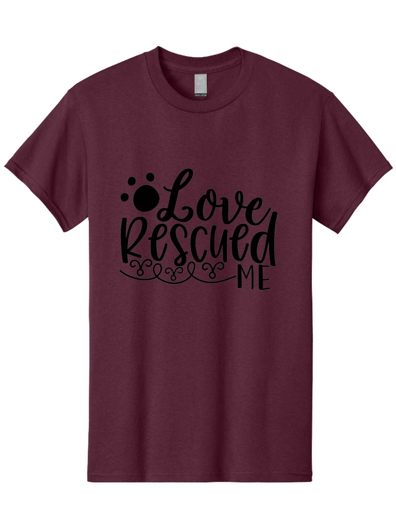 Love Rescued Me Men'S Graphic Tee, 100% Cotton, Comfortable Casual Summer Wear, Machine Washable, Love Rescued Me, Pet Rescue, Dog Lover, Animal Shelter, Adopt Don'T Shop, Pet Adoption, Rescue Dog, Furry Friend Aae474 19