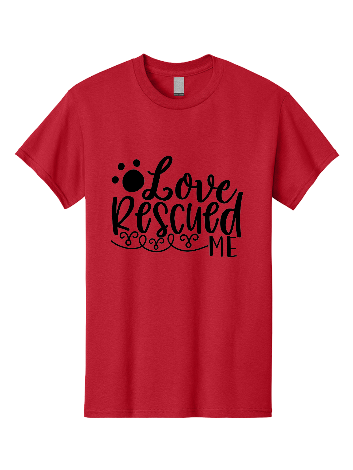 Love Rescued Me Men'S Graphic Tee, 100% Cotton, Comfortable Casual Summer Wear, Machine Washable, Love Rescued Me, Pet Rescue, Dog Lover, Animal Shelter, Adopt Don'T Shop, Pet Adoption, Rescue Dog, Furry Friend Aae474 13