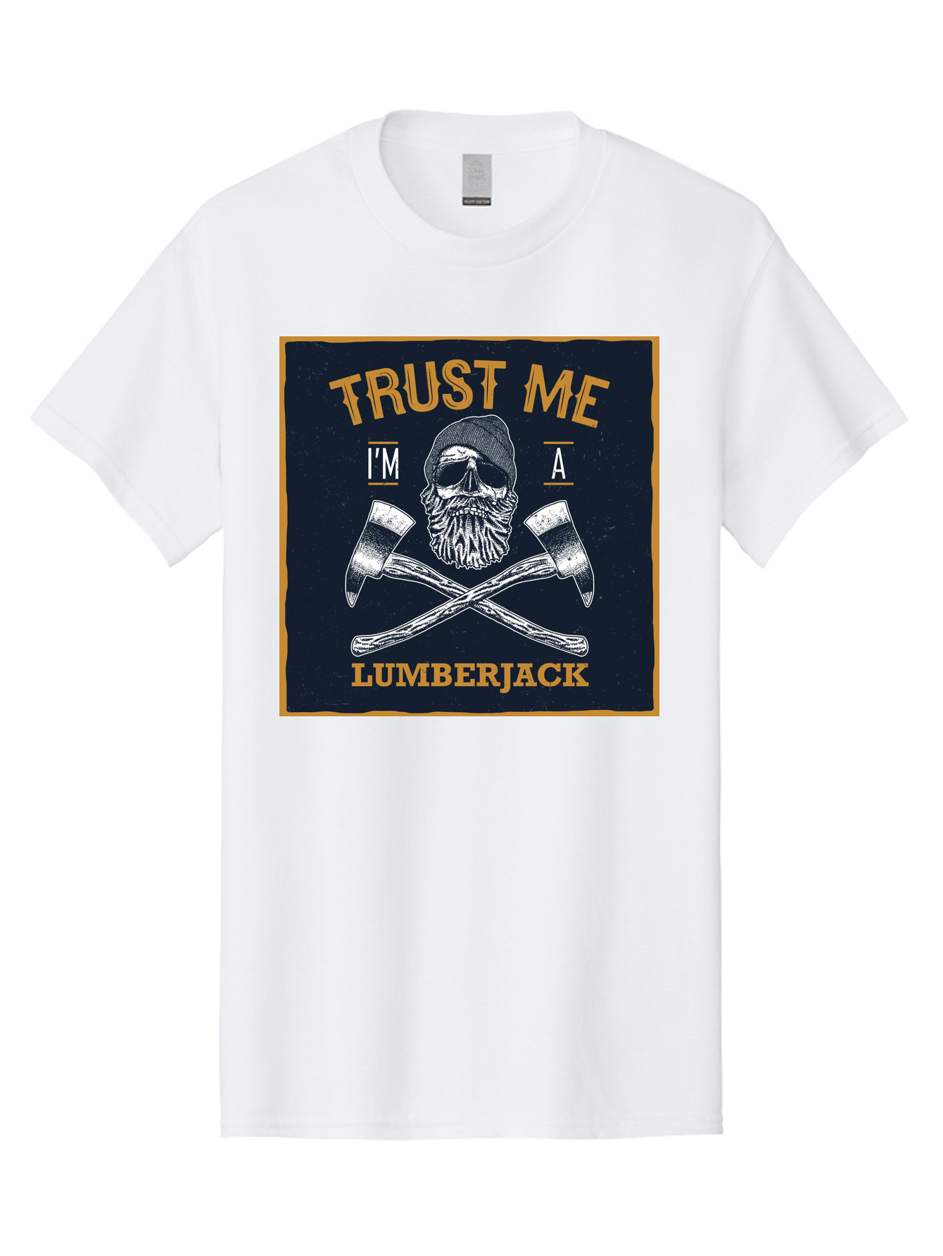 Lumberjack Skull 1 Men'S Graphic Tee, 100% Cotton, Comfortable Casual Summer Wear, Machine Washable, Lumberjack Graphic, Bearded Skull, Crossed Axes, Forest Worker, Woodcutter Symbol, Rustic Design, Vintage Style, Logging Industry Aae478 21