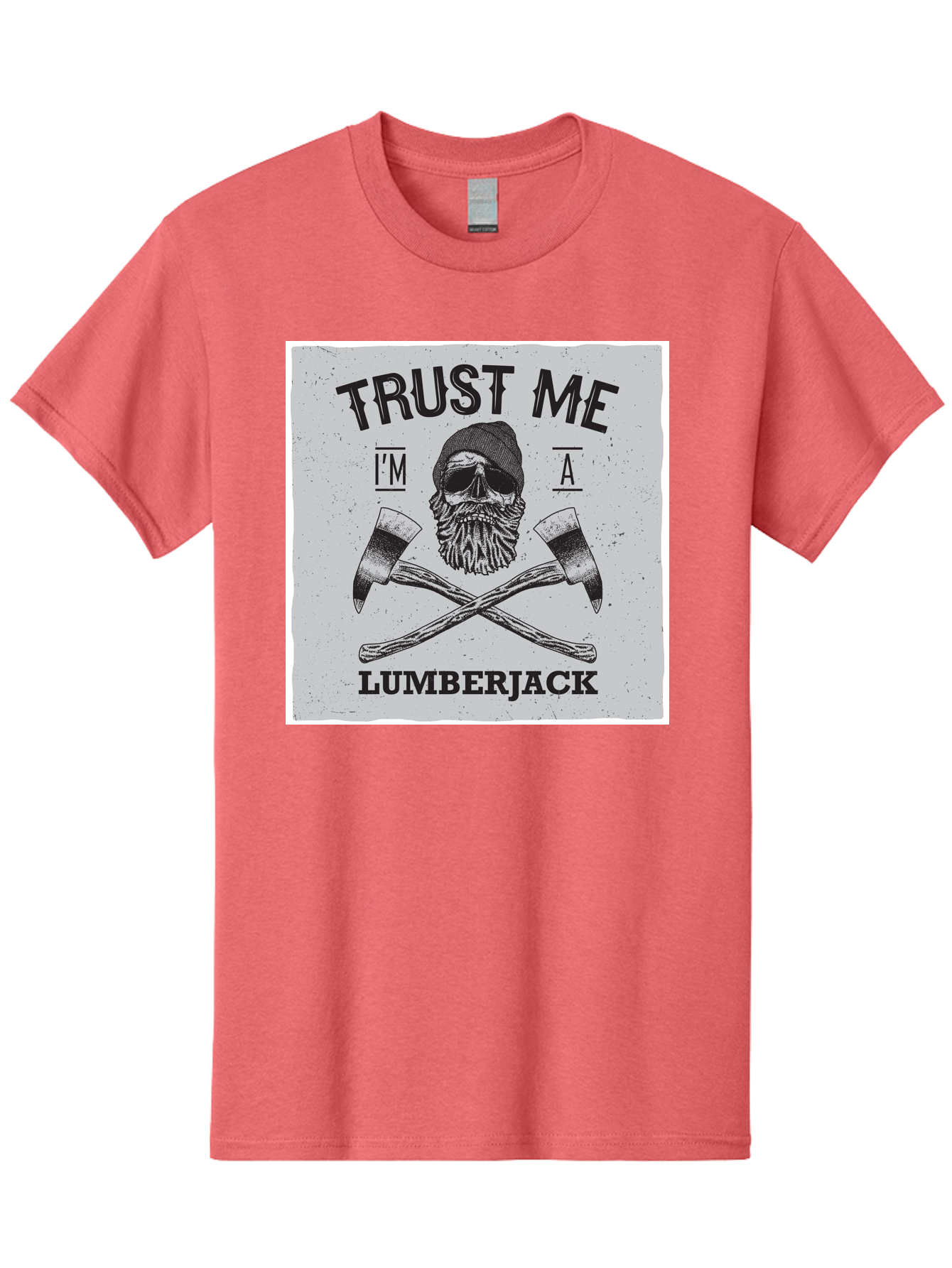 Lumberjack Skull 2 Men'S Graphic Tee, 100% Cotton, Comfortable Casual Summer Wear, Machine Washable, Skull With Beard, Lumberjack Illustration, Crossed Axes, Vintage Graphics, Dark Art, Skull Art, Axe Illustration, Timber Industry, Aae479 11