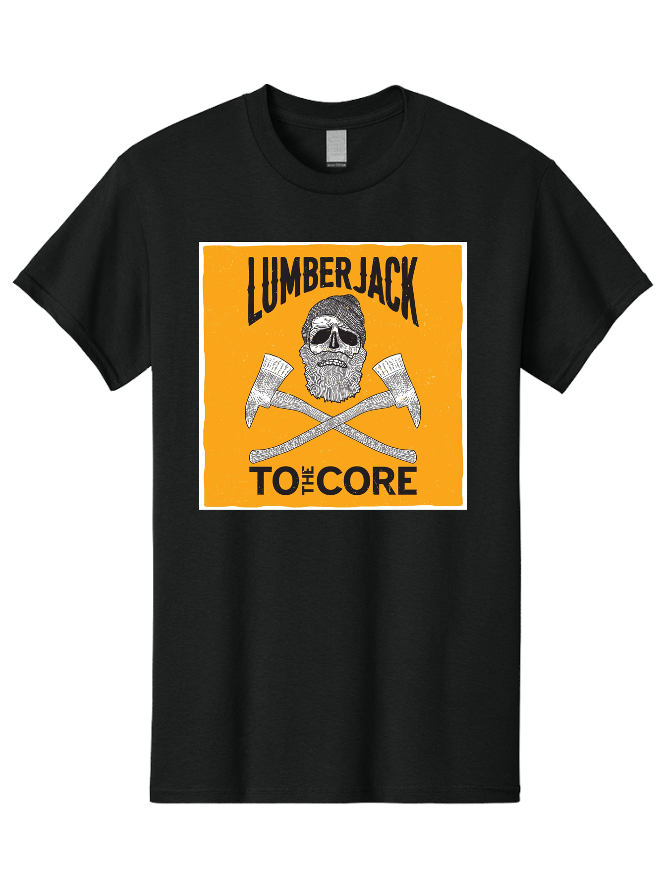 Lumberjack Skull 3 Men'S Graphic Tee, 100% Cotton, Comfortable Casual Summer Wear, Machine Washable, Lumberjack Skull, Crossed Axes, Woodcutting, Forestry, Rugged Outdoors, Timber Industry, Axe Throwing, Bearded Lumberjack, Skull With Hat Aae480 3