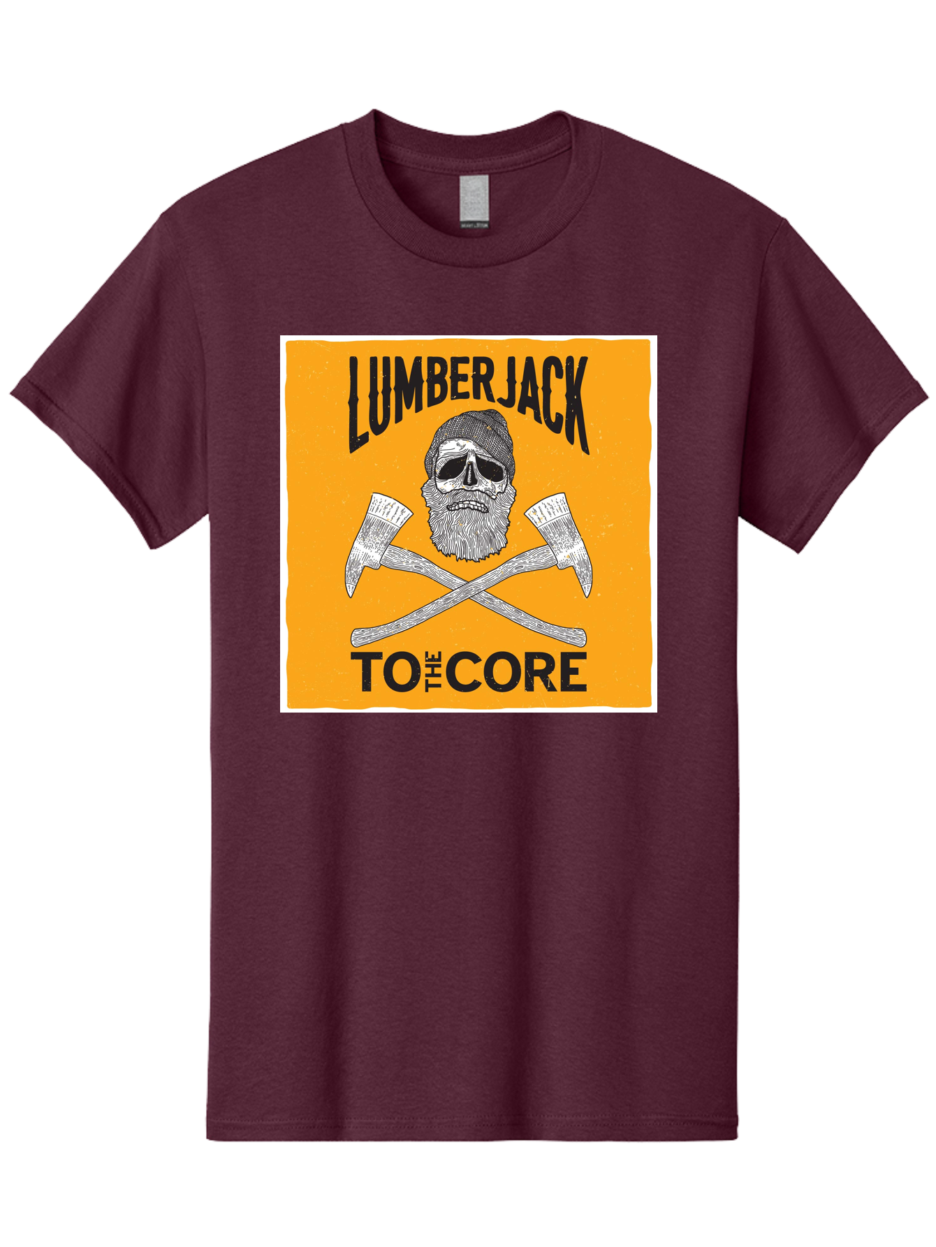 Lumberjack Skull 3 Men'S Graphic Tee, 100% Cotton, Comfortable Casual Summer Wear, Machine Washable, Lumberjack Skull, Crossed Axes, Woodcutting, Forestry, Rugged Outdoors, Timber Industry, Axe Throwing, Bearded Lumberjack, Skull With Hat Aae480 9