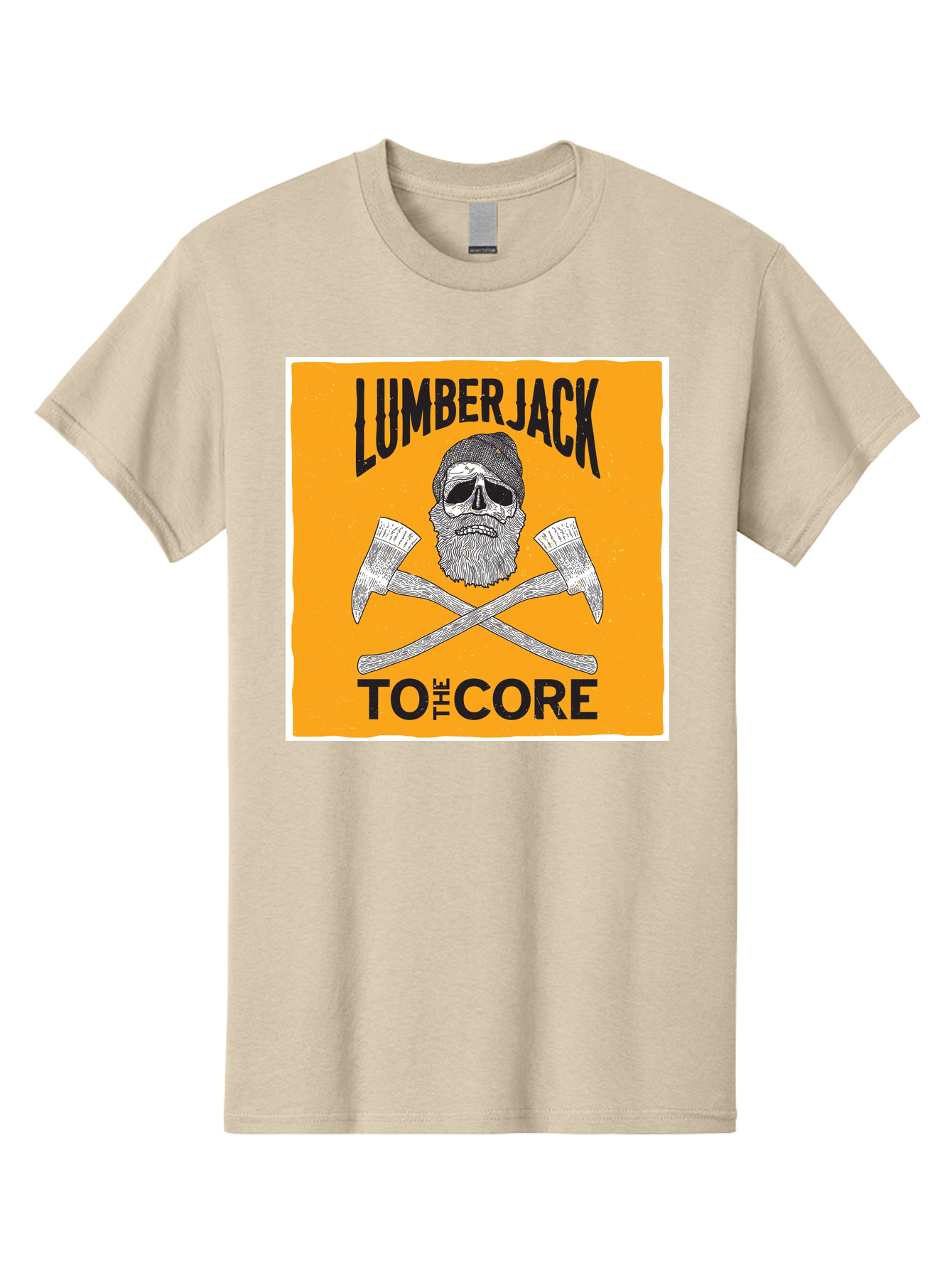Lumberjack Skull 3 Men'S Graphic Tee, 100% Cotton, Comfortable Casual Summer Wear, Machine Washable, Lumberjack Skull, Crossed Axes, Woodcutting, Forestry, Rugged Outdoors, Timber Industry, Axe Throwing, Bearded Lumberjack, Skull With Hat Aae480 5