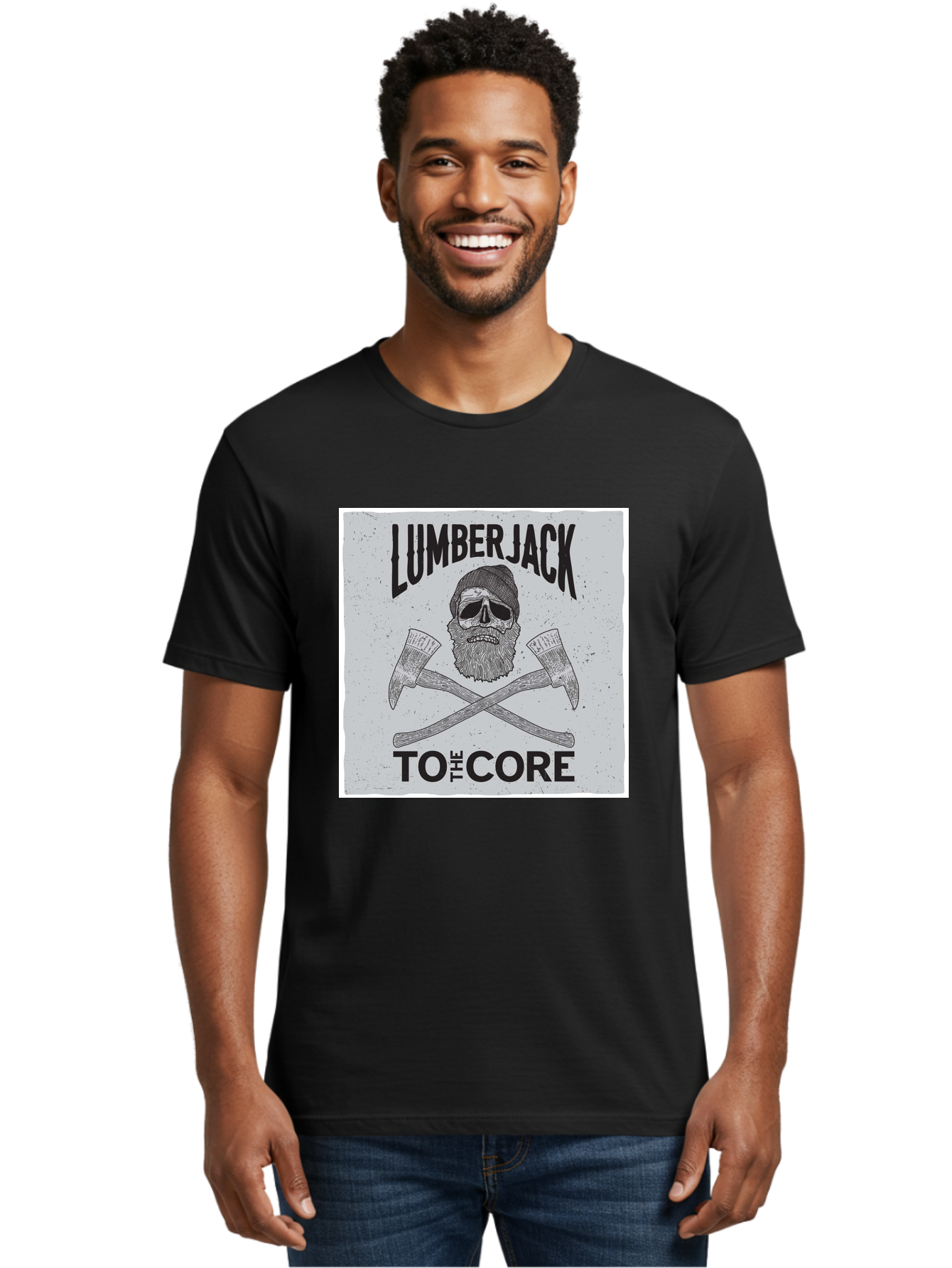 Lumberjack Skull 4 Men'S Graphic Tee, 100% Cotton, Comfortable Casual Summer Wear, Machine Washable, Lumberjack, Skull And Crossbones, Axe, Bearded Skull, Lumberjack Theme, Woodsman, Logging, Vintage, Grunge, Skull Art, Bold Typography Aae481 20