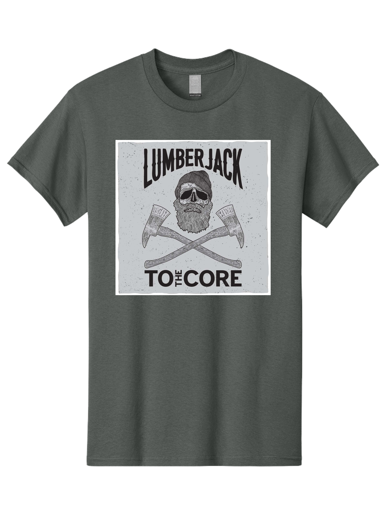 Lumberjack Skull 4 Men'S Graphic Tee, 100% Cotton, Comfortable Casual Summer Wear, Machine Washable, Lumberjack, Skull And Crossbones, Axe, Bearded Skull, Lumberjack Theme, Woodsman, Logging, Vintage, Grunge, Skull Art, Bold Typography Aae481 3