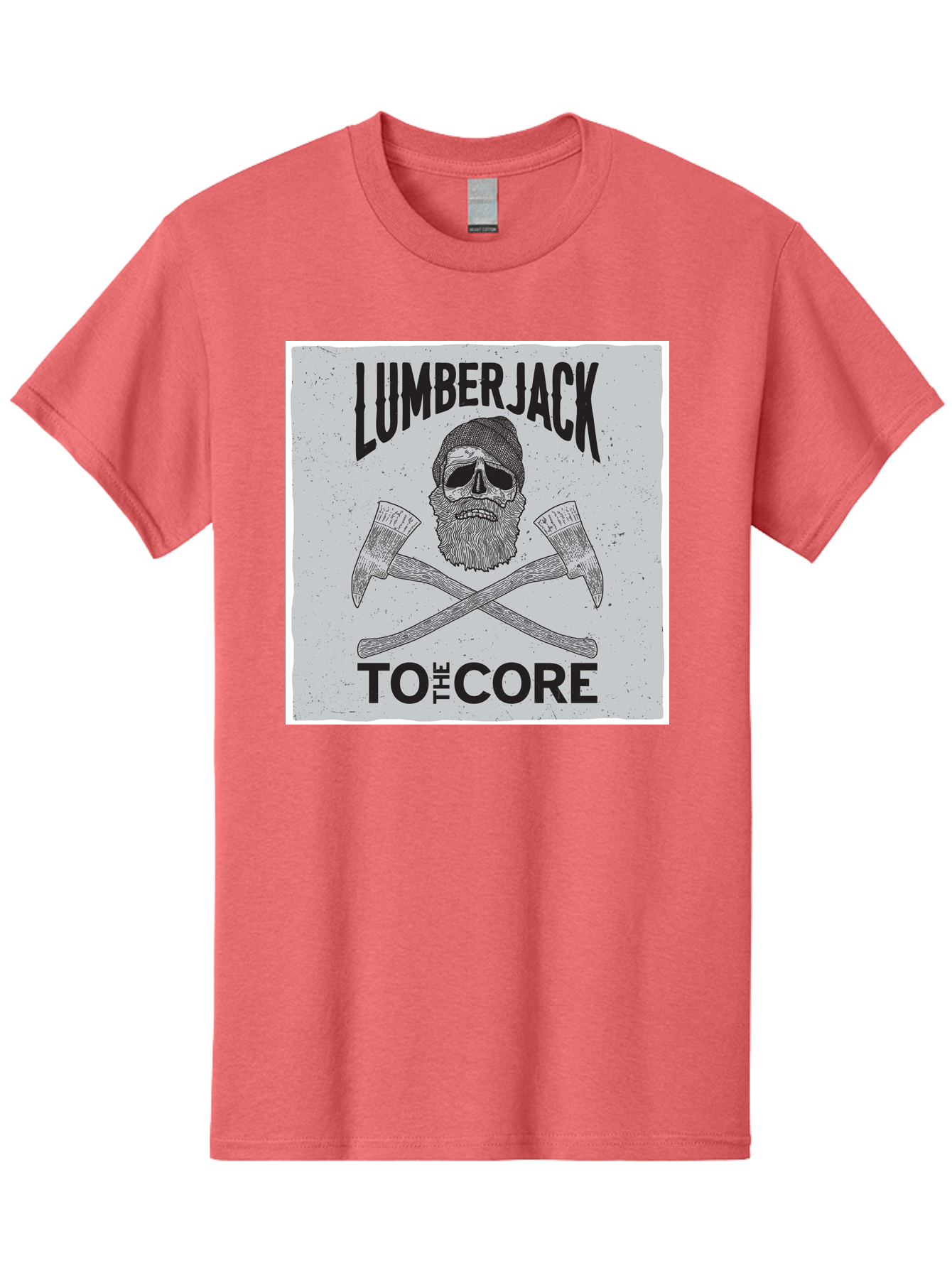 Lumberjack Skull 4 Men'S Graphic Tee, 100% Cotton, Comfortable Casual Summer Wear, Machine Washable, Lumberjack, Skull And Crossbones, Axe, Bearded Skull, Lumberjack Theme, Woodsman, Logging, Vintage, Grunge, Skull Art, Bold Typography Aae481 25