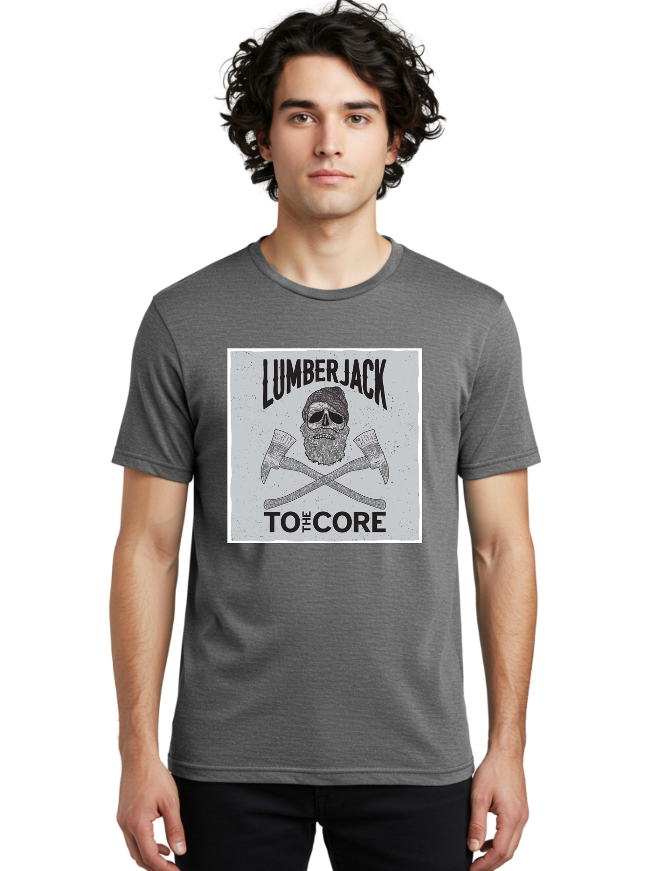 Lumberjack Skull 4 Men'S Graphic Tee, 100% Cotton, Comfortable Casual Summer Wear, Machine Washable, Lumberjack, Skull And Crossbones, Axe, Bearded Skull, Lumberjack Theme, Woodsman, Logging, Vintage, Grunge, Skull Art, Bold Typography Aae481 18