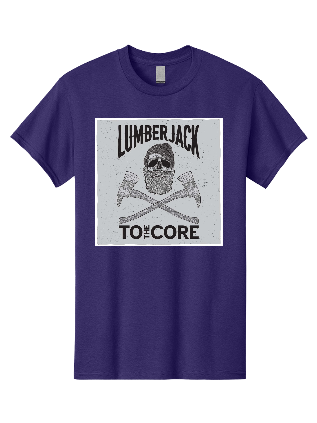 Lumberjack Skull 4 Men'S Graphic Tee, 100% Cotton, Comfortable Casual Summer Wear, Machine Washable, Lumberjack, Skull And Crossbones, Axe, Bearded Skull, Lumberjack Theme, Woodsman, Logging, Vintage, Grunge, Skull Art, Bold Typography Aae481 27