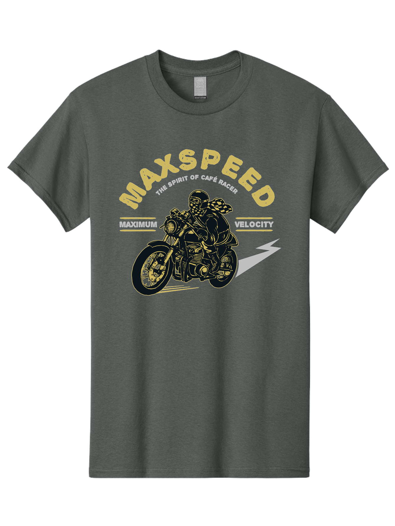 Max Speed Men'S Graphic Tee, 100% Cotton, Comfortable Casual Summer Wear, Machine Washable, Motorcycle Racing, Cape Racer, Maximum Velocity, Speed Enthusiast, Biker Culture, Racing Spirit, Vintage Motorcycle, Adventure Ride Aae492 27