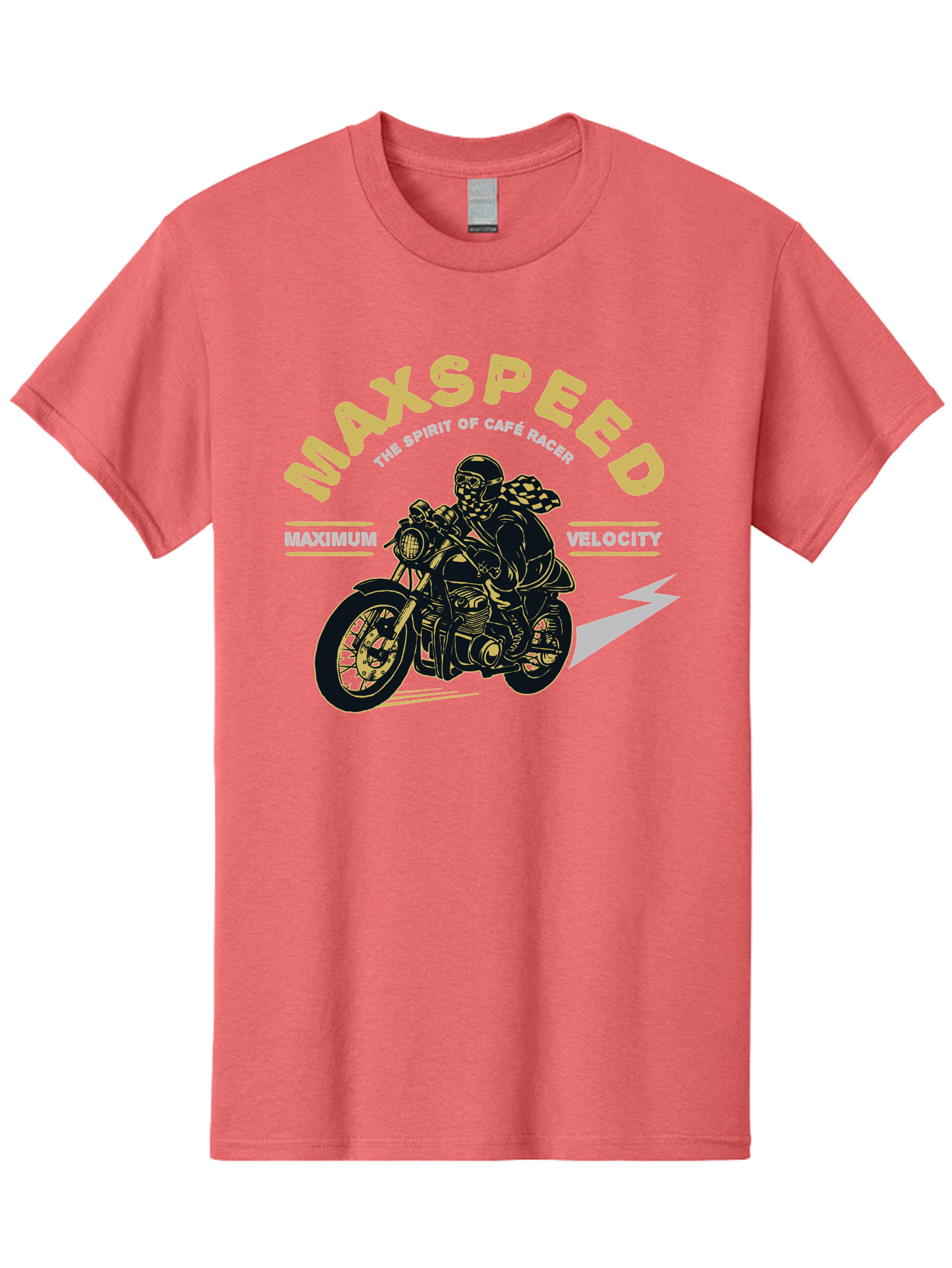 Max Speed Men'S Graphic Tee, 100% Cotton, Comfortable Casual Summer Wear, Machine Washable, Motorcycle Racing, Cape Racer, Maximum Velocity, Speed Enthusiast, Biker Culture, Racing Spirit, Vintage Motorcycle, Adventure Ride Aae492 11