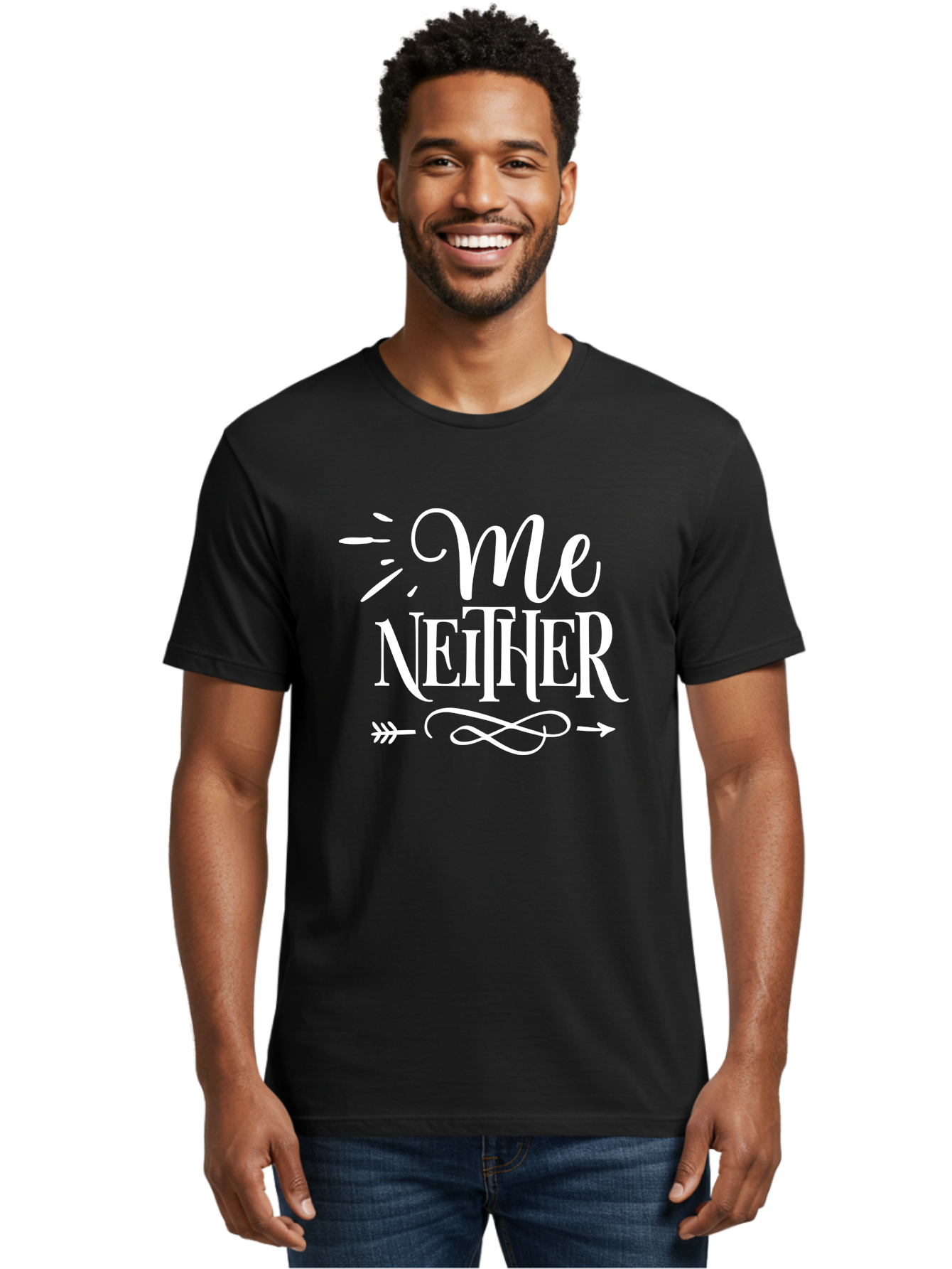 Me Neither - White Men'S Graphic Tee, 100% Cotton, Comfortable Casual Summer Wear, Machine Washable, Me Neither, Funny Quote, Witty Saying, Humorous Phrase, Relatable Humor, Sarcastic Expression, Clever Design Aae496 10
