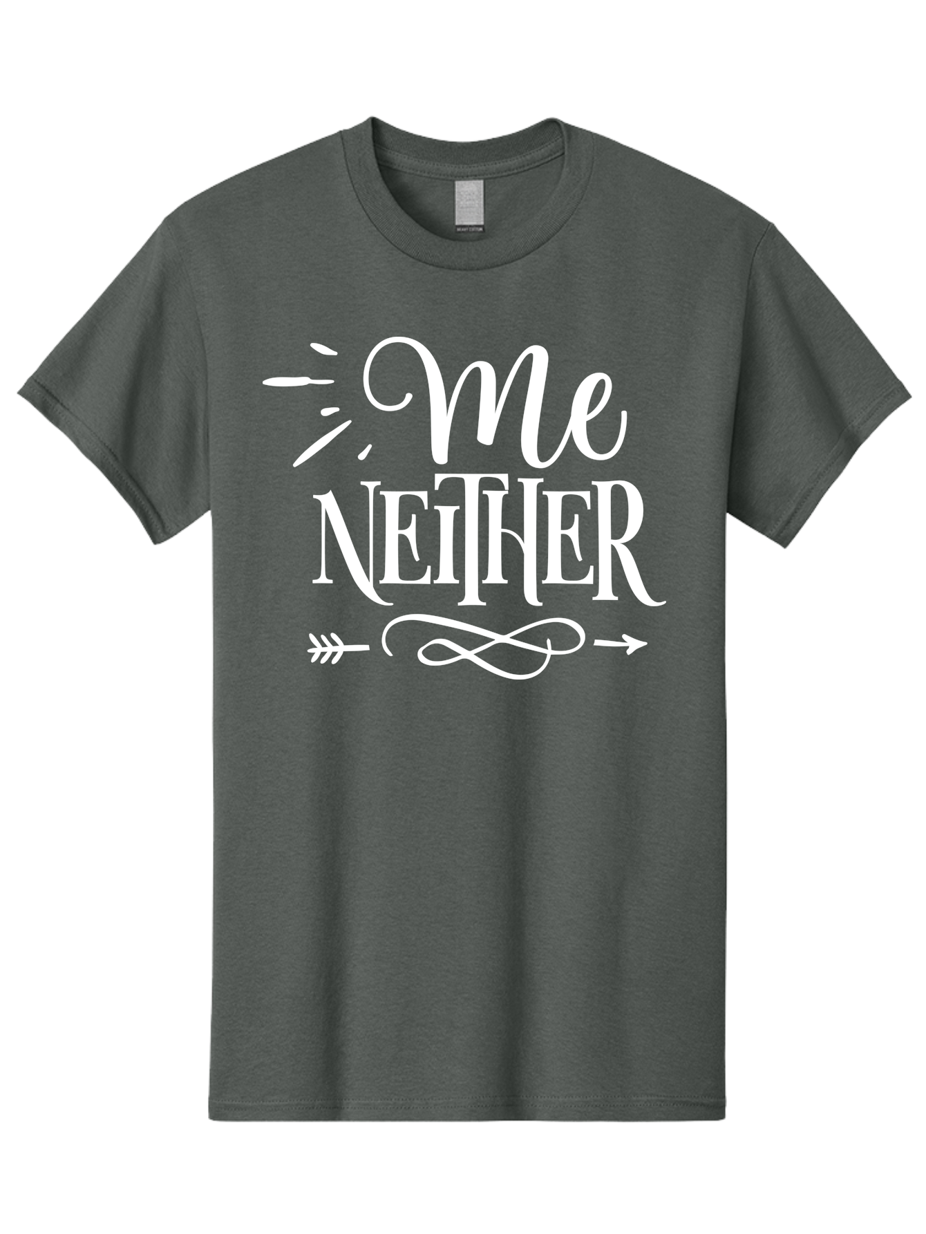 Me Neither - White Men'S Graphic Tee, 100% Cotton, Comfortable Casual Summer Wear, Machine Washable, Me Neither, Funny Quote, Witty Saying, Humorous Phrase, Relatable Humor, Sarcastic Expression, Clever Design Aae496 13