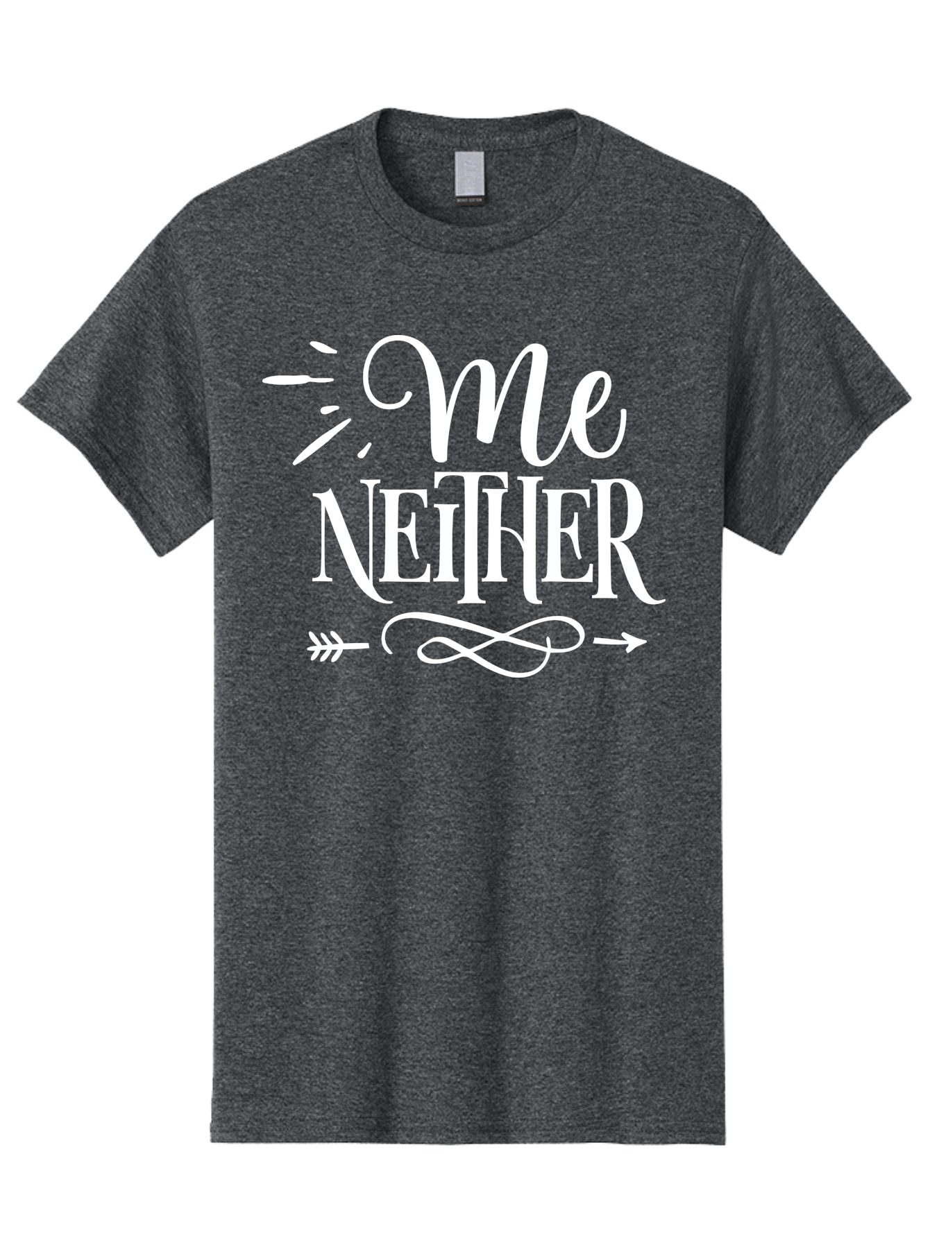 Me Neither - White Men'S Graphic Tee, 100% Cotton, Comfortable Casual Summer Wear, Machine Washable, Me Neither, Funny Quote, Witty Saying, Humorous Phrase, Relatable Humor, Sarcastic Expression, Clever Design Aae496 21