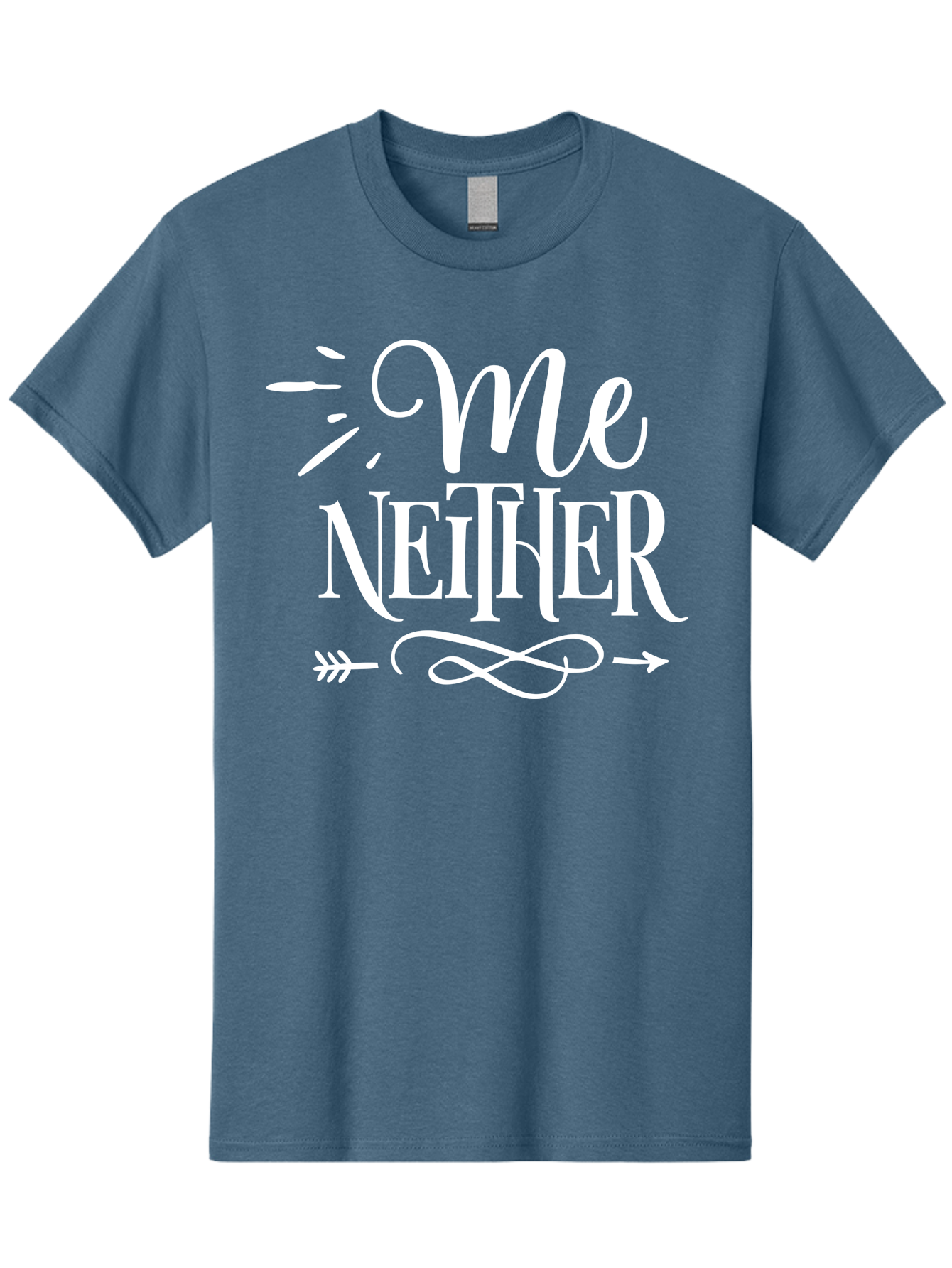 Me Neither - White Men'S Graphic Tee, 100% Cotton, Comfortable Casual Summer Wear, Machine Washable, Me Neither, Funny Quote, Witty Saying, Humorous Phrase, Relatable Humor, Sarcastic Expression, Clever Design Aae496 5