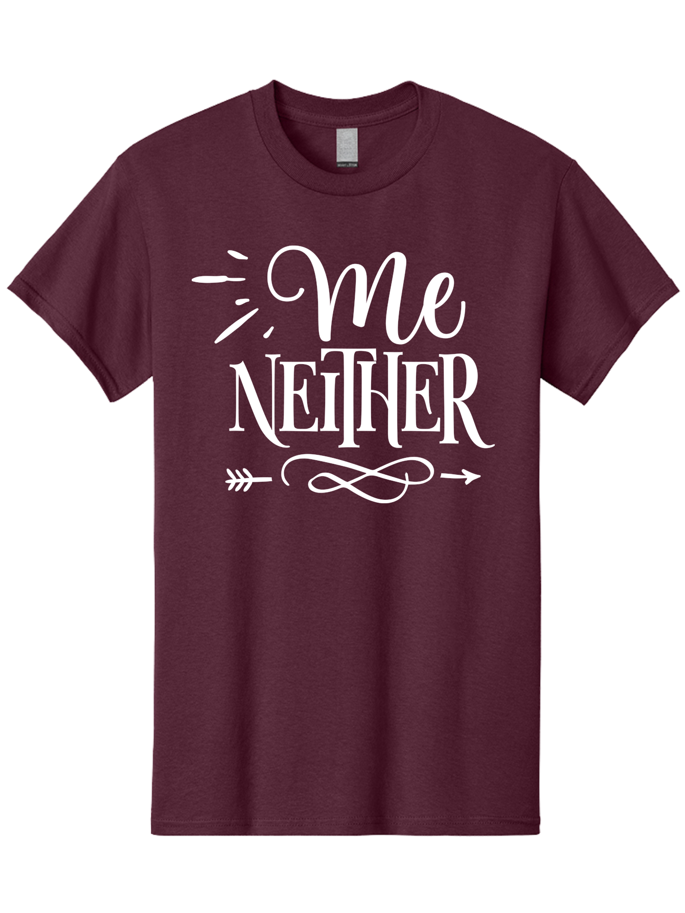 Me Neither - White Men'S Graphic Tee, 100% Cotton, Comfortable Casual Summer Wear, Machine Washable, Me Neither, Funny Quote, Witty Saying, Humorous Phrase, Relatable Humor, Sarcastic Expression, Clever Design Aae496 3