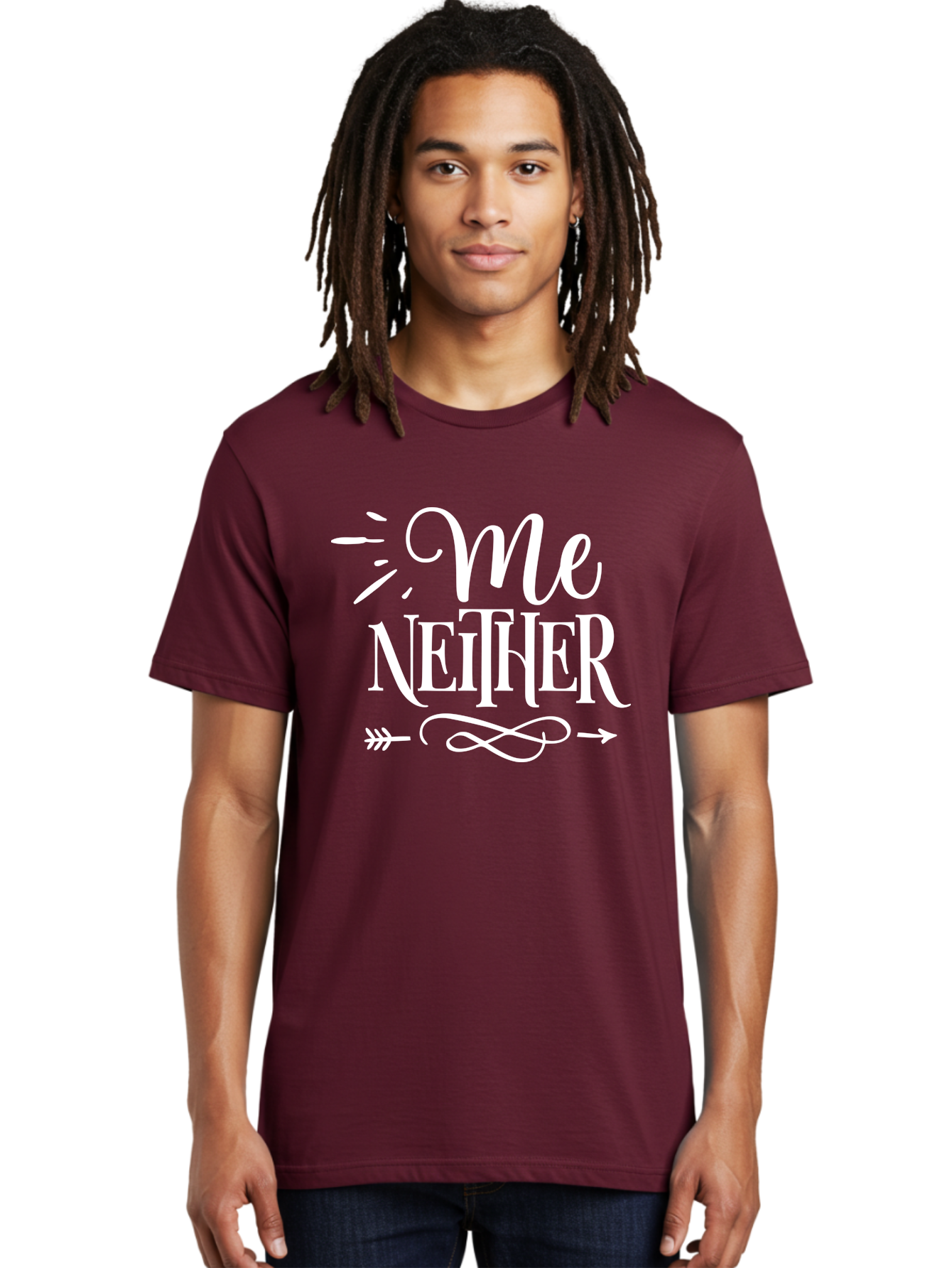 Me Neither - White Men'S Graphic Tee, 100% Cotton, Comfortable Casual Summer Wear, Machine Washable, Me Neither, Funny Quote, Witty Saying, Humorous Phrase, Relatable Humor, Sarcastic Expression, Clever Design Aae496 4