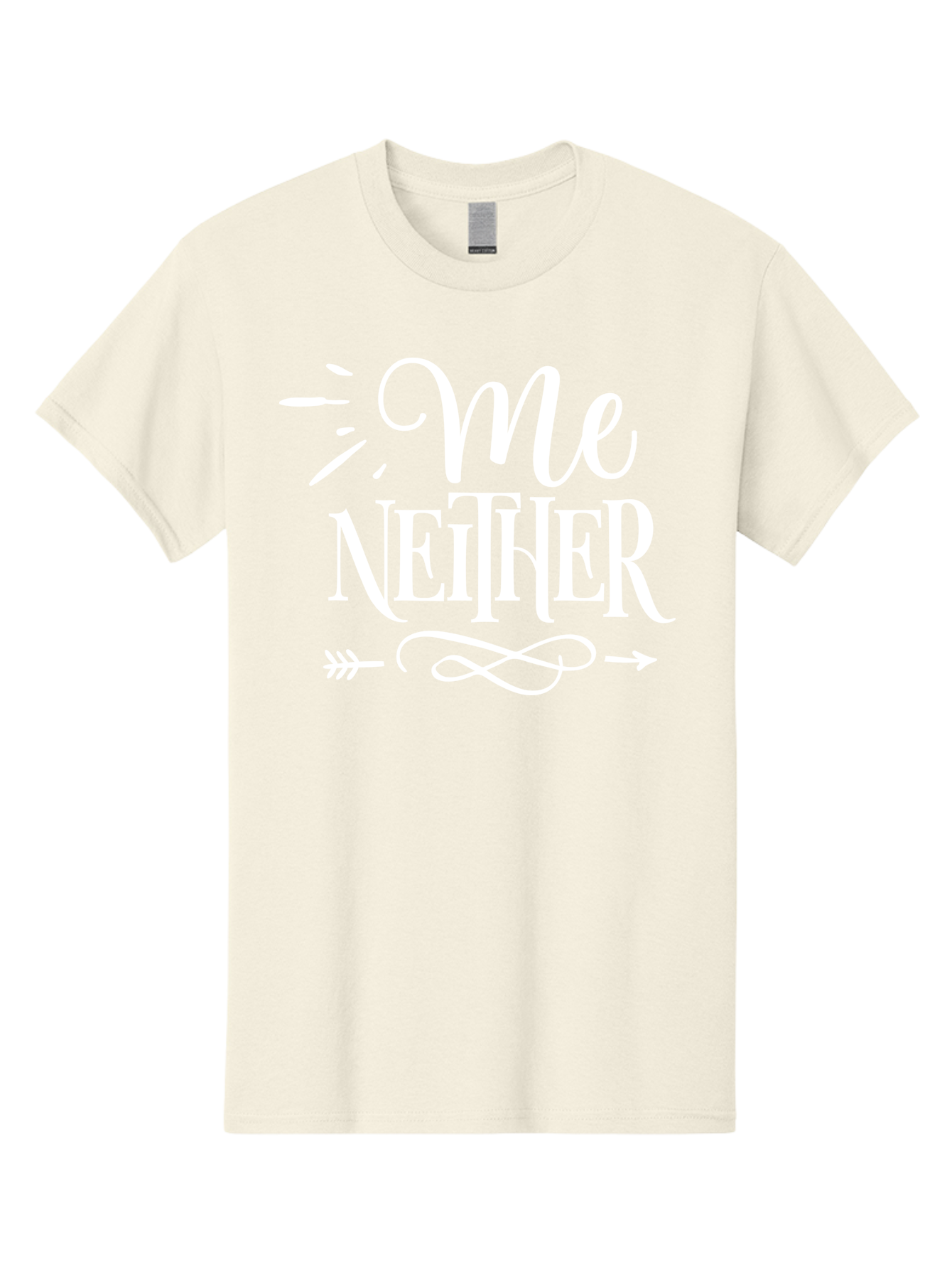 Me Neither - White Men'S Graphic Tee, 100% Cotton, Comfortable Casual Summer Wear, Machine Washable, Me Neither, Funny Quote, Witty Saying, Humorous Phrase, Relatable Humor, Sarcastic Expression, Clever Design Aae496 17