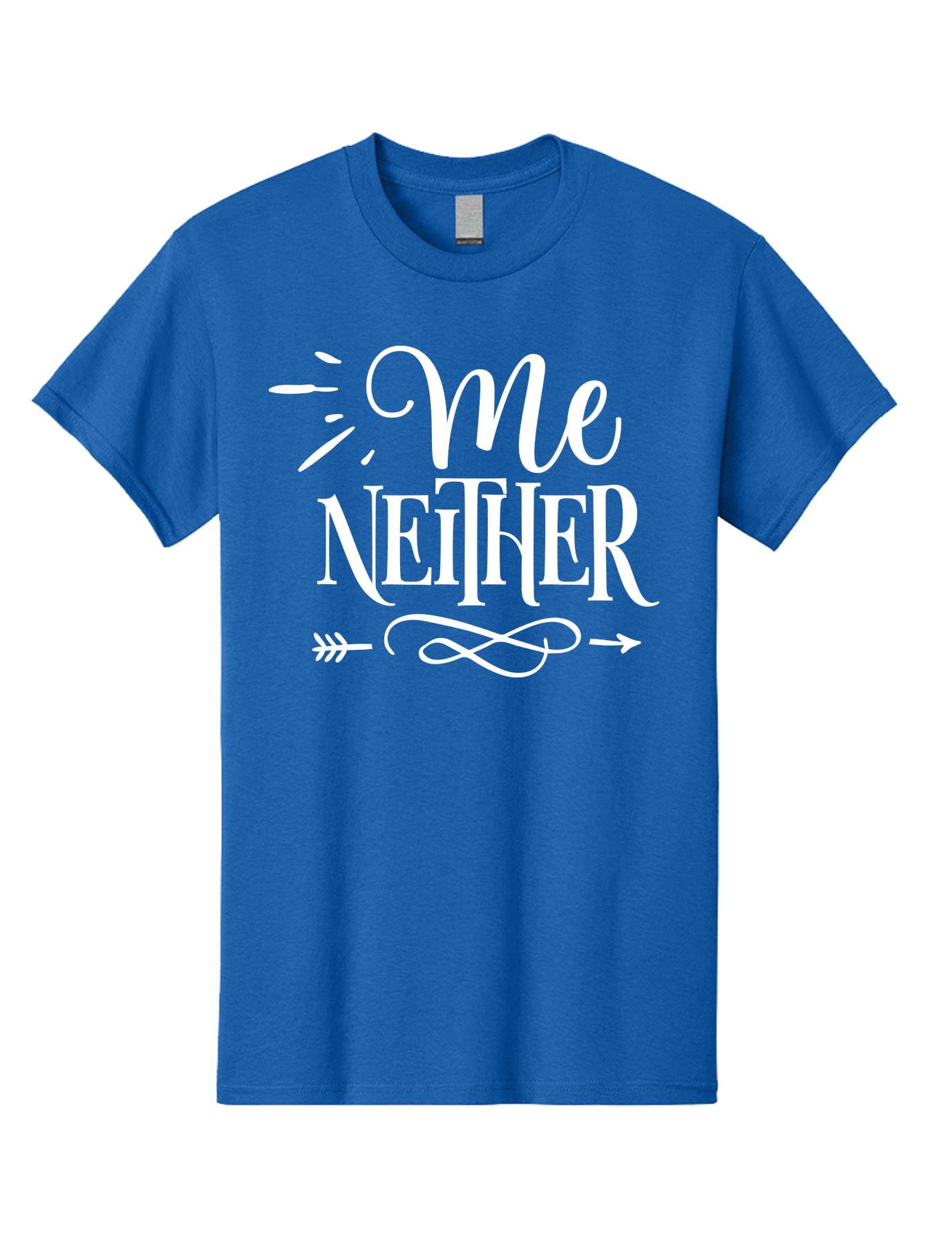 Me Neither - White Men'S Graphic Tee, 100% Cotton, Comfortable Casual Summer Wear, Machine Washable, Me Neither, Funny Quote, Witty Saying, Humorous Phrase, Relatable Humor, Sarcastic Expression, Clever Design Aae496 25