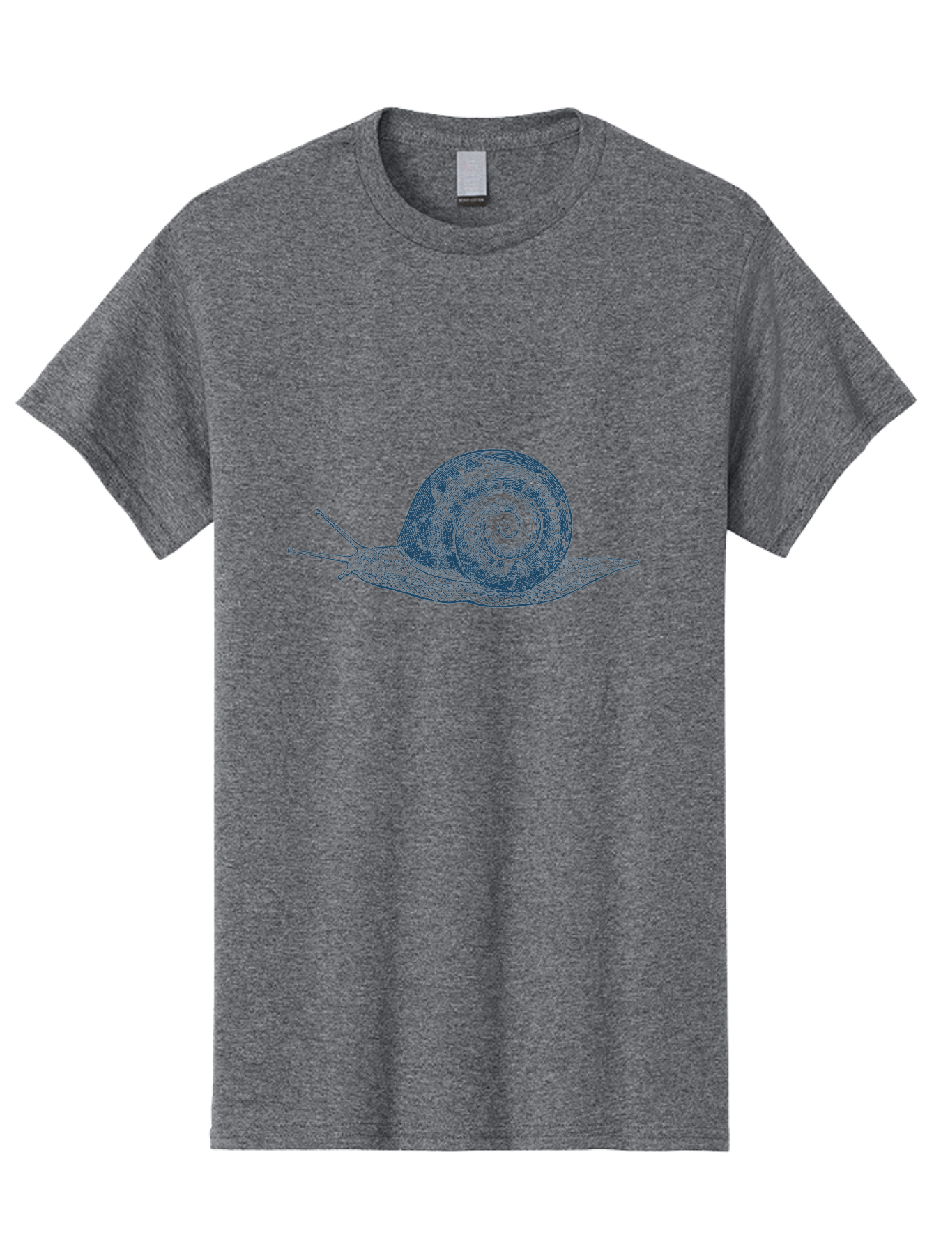 Moon Snail Men'S Graphic Tee, 100% Cotton, Comfortable Casual Summer Wear, Machine Washable, Garden Snail, Spiral Shell, Leaf Illustration, Slow-Moving Creature, Nature Illustration, Snail Art, Detailed Texture, Organic Design Aae508 17