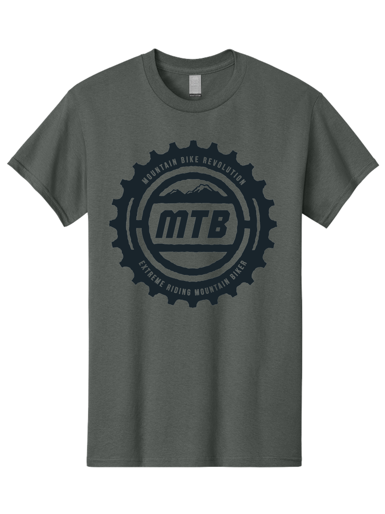 Mountain Bike Men'S Graphic Tee, 100% Cotton, Comfortable Casual Summer Wear, Machine Washable, Mountain Bike Revolution, Extreme Riding, Mountain Biking, Mtb, Cycling Gear, Adventure Sports, Outdoor Enthusiasts, Action-Packed, Thrill-Seeking, Aae511 21