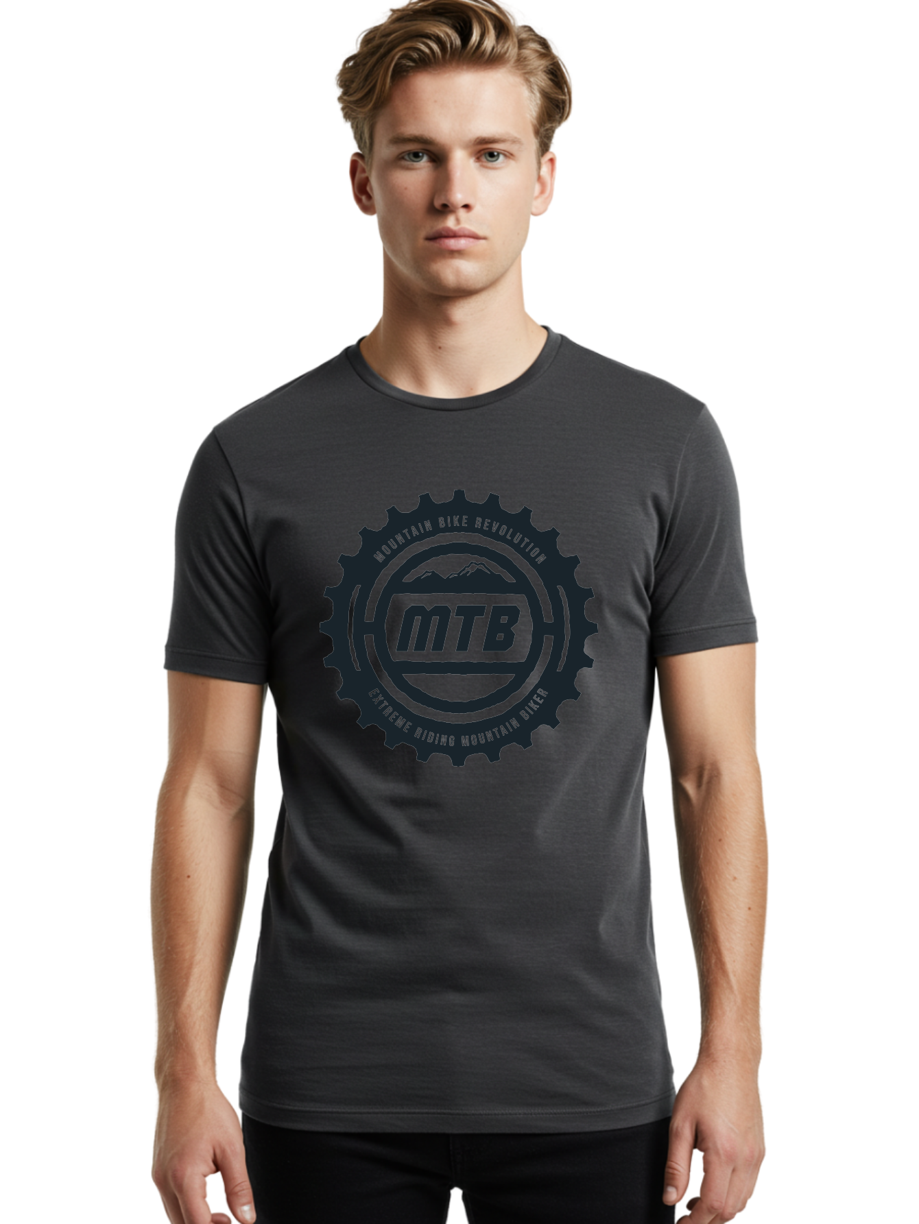 Mountain Bike Men'S Graphic Tee, 100% Cotton, Comfortable Casual Summer Wear, Machine Washable, Mountain Bike Revolution, Extreme Riding, Mountain Biking, Mtb, Cycling Gear, Adventure Sports, Outdoor Enthusiasts, Action-Packed, Thrill-Seeking, Aae511 18