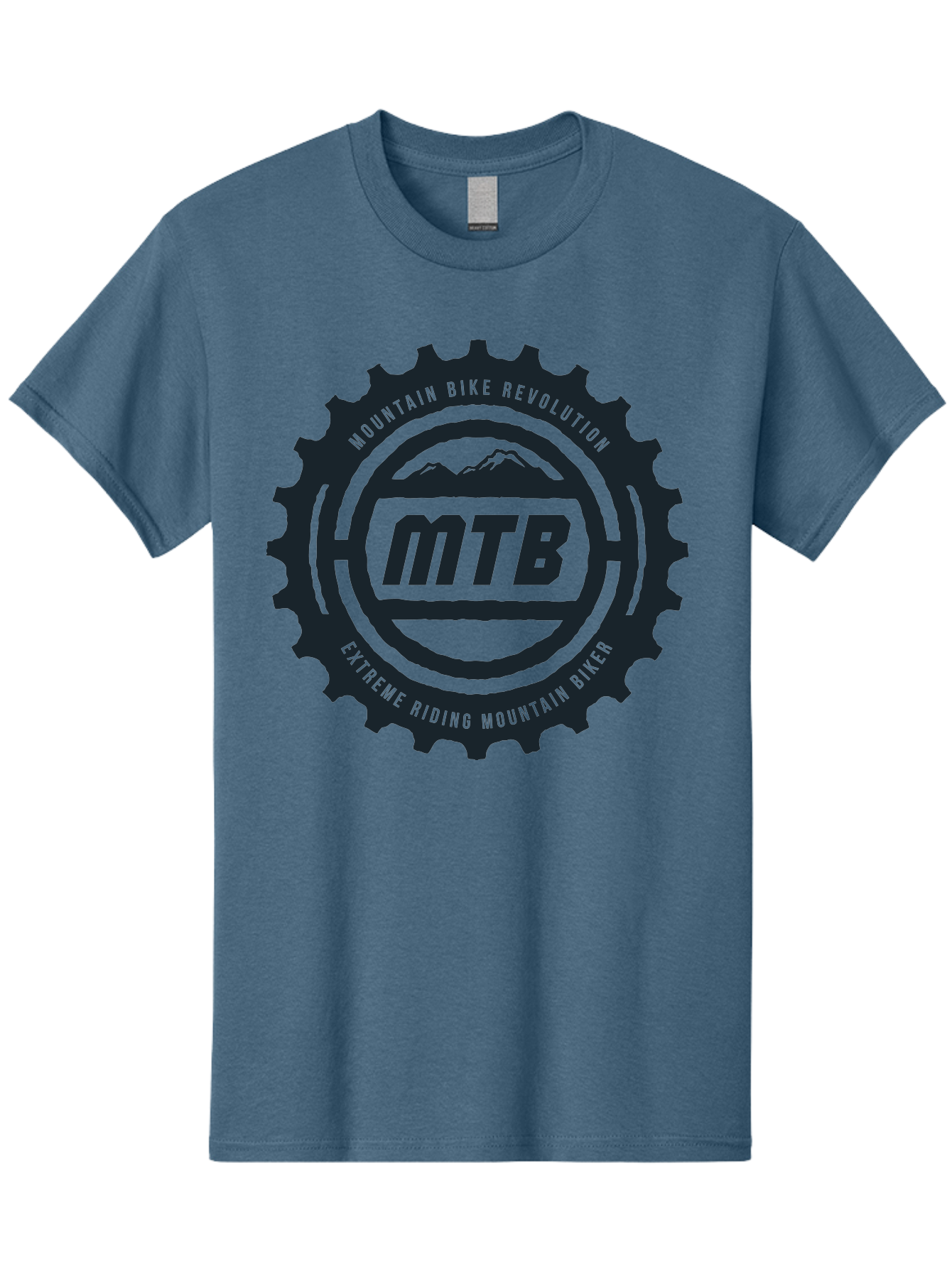 Mountain Bike Men'S Graphic Tee, 100% Cotton, Comfortable Casual Summer Wear, Machine Washable, Mountain Bike Revolution, Extreme Riding, Mountain Biking, Mtb, Cycling Gear, Adventure Sports, Outdoor Enthusiasts, Action-Packed, Thrill-Seeking, Aae511 23