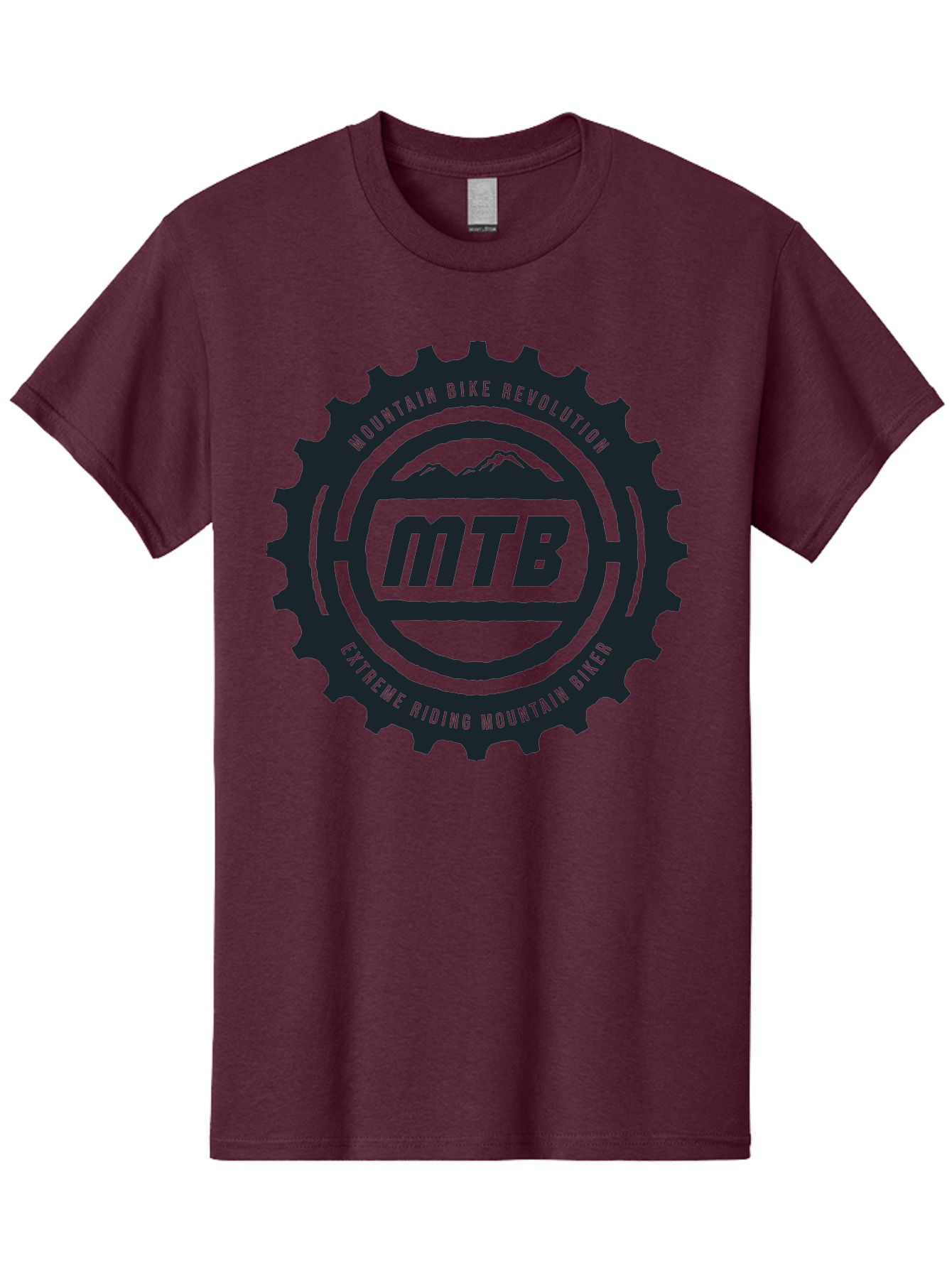 Mountain Bike Men'S Graphic Tee, 100% Cotton, Comfortable Casual Summer Wear, Machine Washable, Mountain Bike Revolution, Extreme Riding, Mountain Biking, Mtb, Cycling Gear, Adventure Sports, Outdoor Enthusiasts, Action-Packed, Thrill-Seeking, Aae511 5
