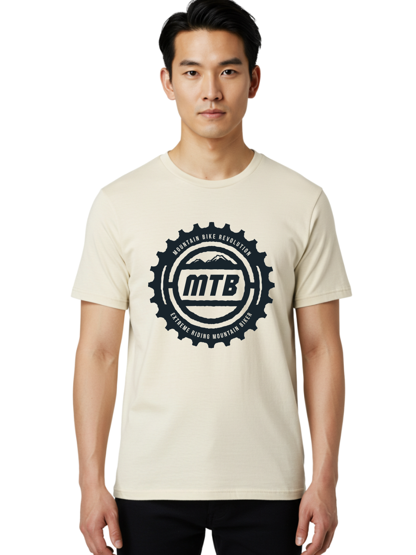 Mountain Bike Men'S Graphic Tee, 100% Cotton, Comfortable Casual Summer Wear, Machine Washable, Mountain Bike Revolution, Extreme Riding, Mountain Biking, Mtb, Cycling Gear, Adventure Sports, Outdoor Enthusiasts, Action-Packed, Thrill-Seeking, Aae511 30
