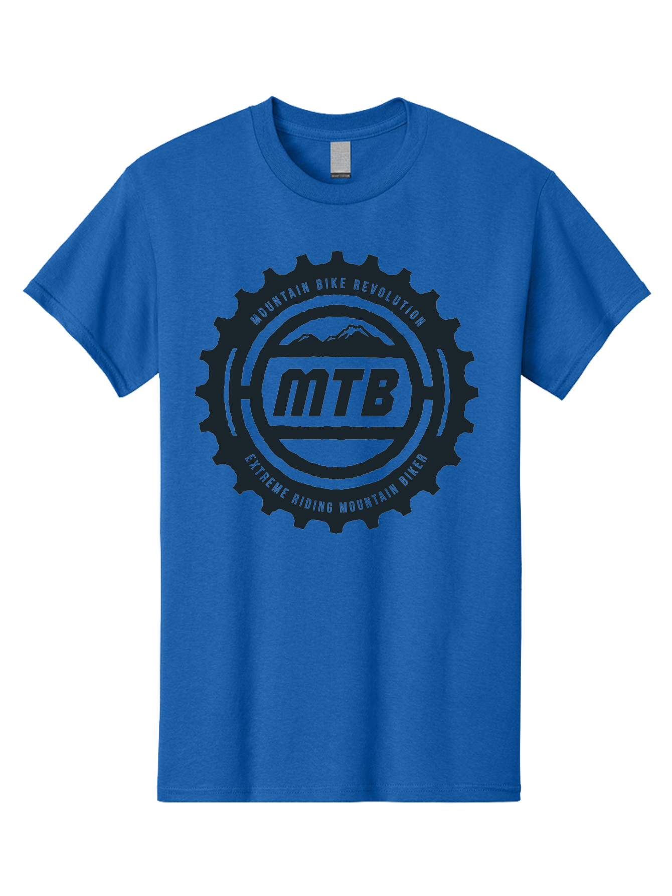 Mountain Bike Men'S Graphic Tee, 100% Cotton, Comfortable Casual Summer Wear, Machine Washable, Mountain Bike Revolution, Extreme Riding, Mountain Biking, Mtb, Cycling Gear, Adventure Sports, Outdoor Enthusiasts, Action-Packed, Thrill-Seeking, Aae511 3