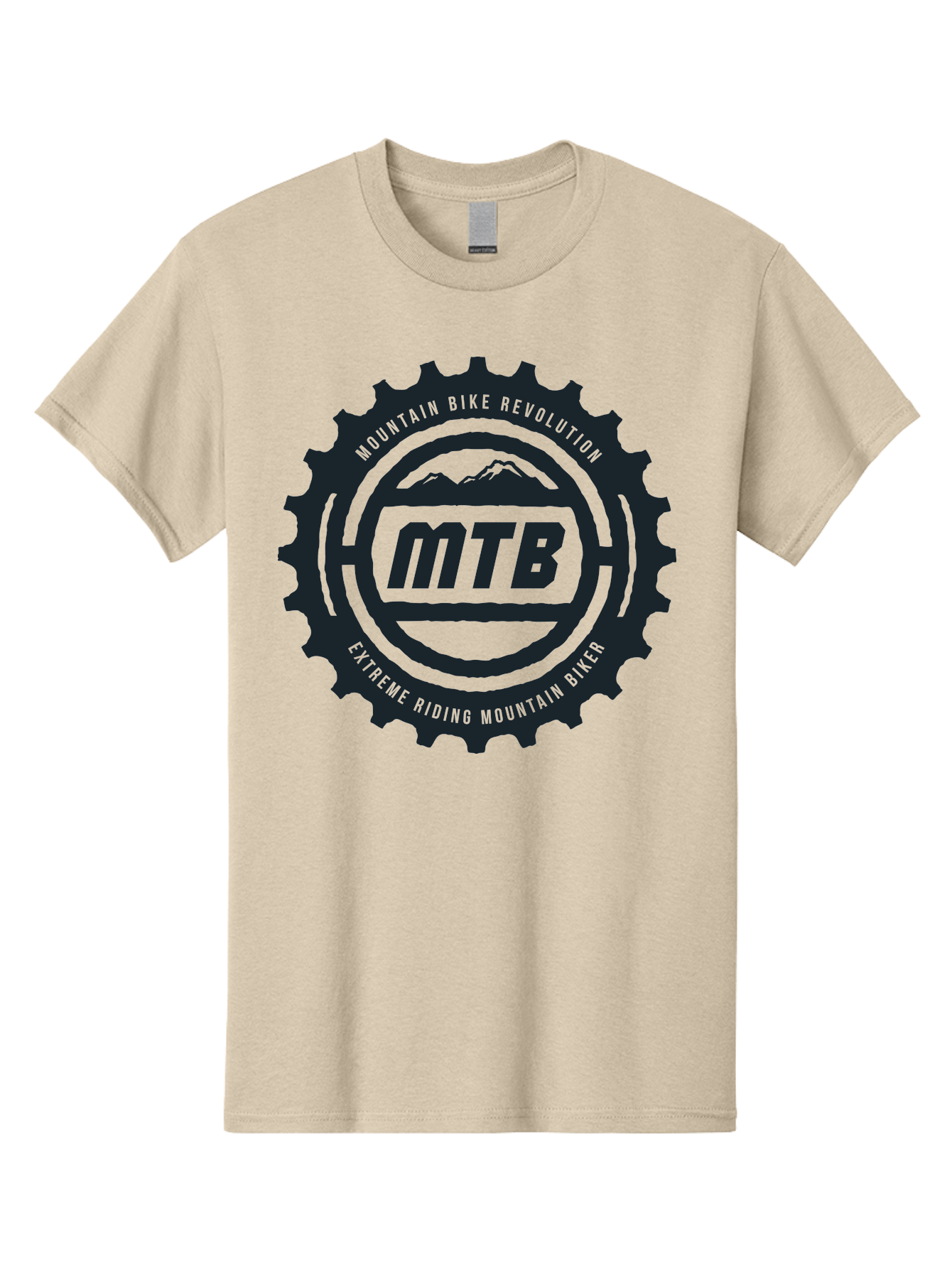 Mountain Bike Men'S Graphic Tee, 100% Cotton, Comfortable Casual Summer Wear, Machine Washable, Mountain Bike Revolution, Extreme Riding, Mountain Biking, Mtb, Cycling Gear, Adventure Sports, Outdoor Enthusiasts, Action-Packed, Thrill-Seeking, Aae511 15