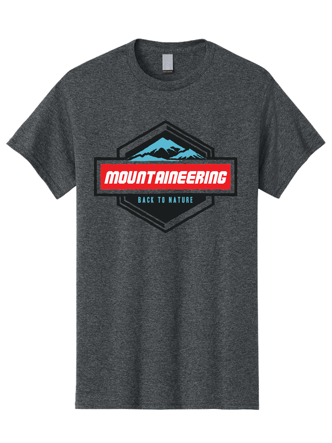 Mountaineering Men'S Graphic Tee, 100% Cotton, Comfortable Casual Summer Wear, Machine Washable, Mountain Landscape, Outdoor Adventures, Nature Escapes, Mountaineering Gear, Hiking Trails, Wilderness Exploration, Outdoor Recreation, Aae512 5
