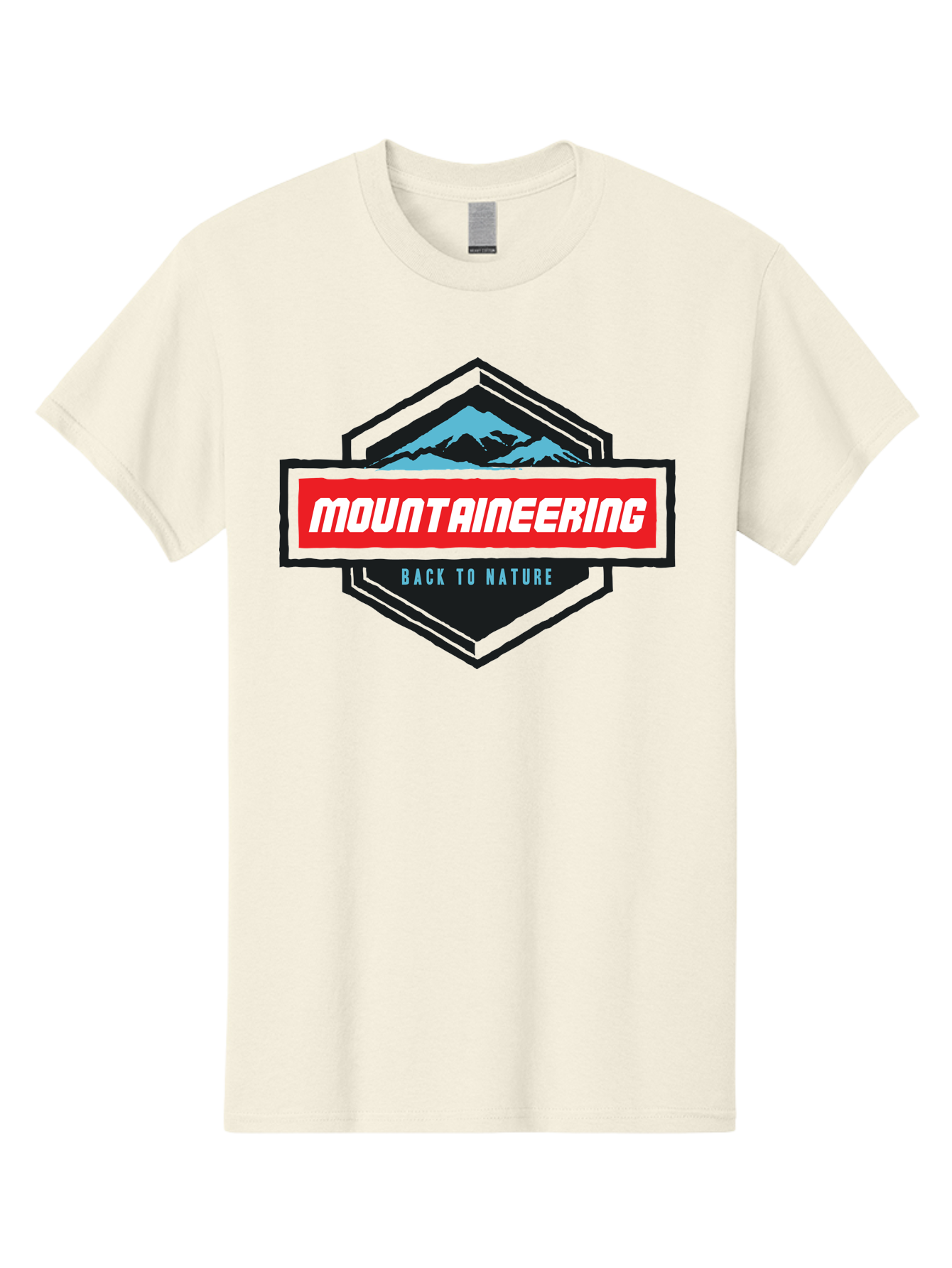 Mountaineering Men'S Graphic Tee, 100% Cotton, Comfortable Casual Summer Wear, Machine Washable, Mountain Landscape, Outdoor Adventures, Nature Escapes, Mountaineering Gear, Hiking Trails, Wilderness Exploration, Outdoor Recreation, Aae512 17