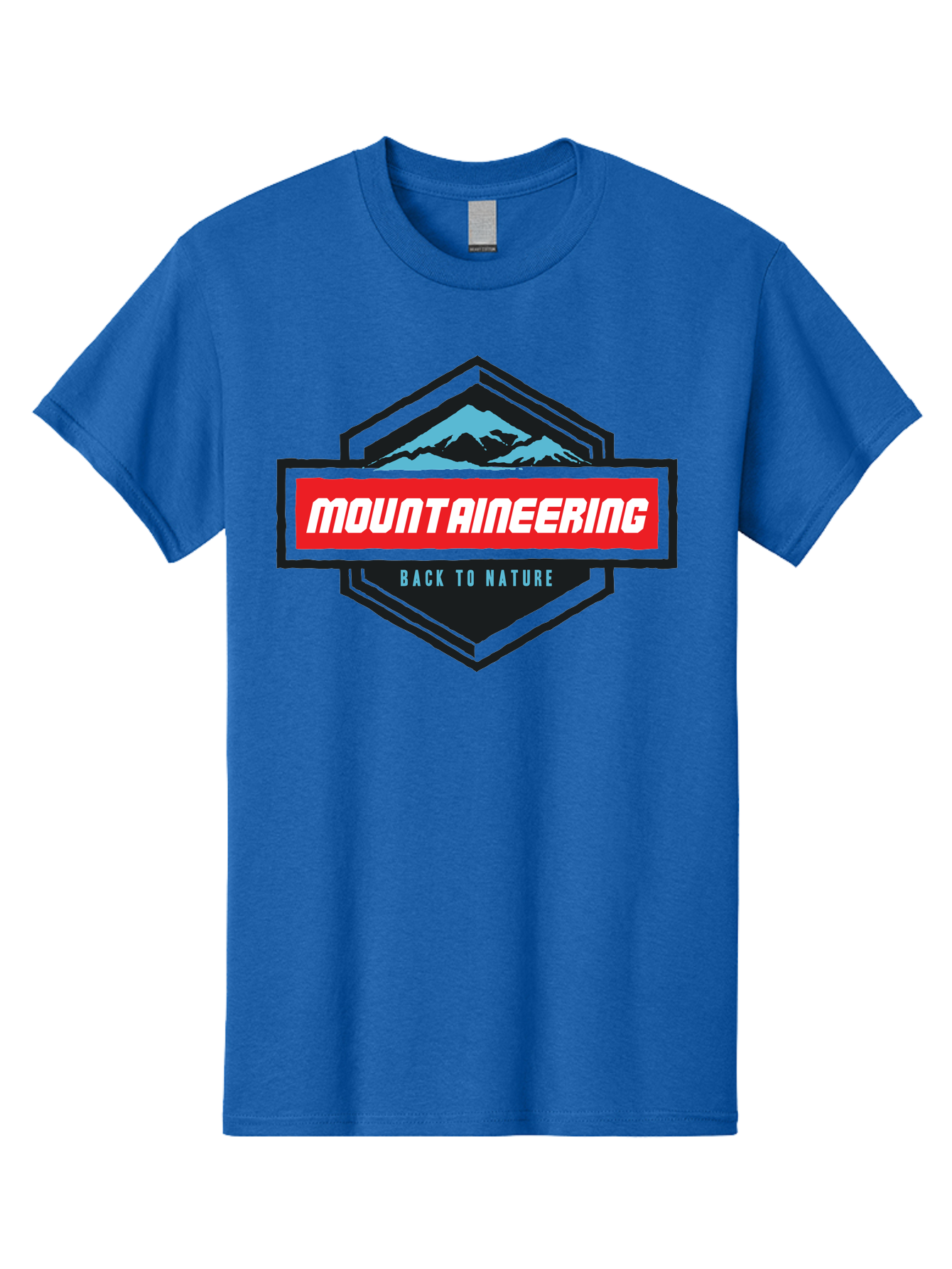 Mountaineering Men'S Graphic Tee, 100% Cotton, Comfortable Casual Summer Wear, Machine Washable, Mountain Landscape, Outdoor Adventures, Nature Escapes, Mountaineering Gear, Hiking Trails, Wilderness Exploration, Outdoor Recreation, Aae512 29